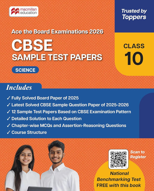 Macmillan CBSE Sample Test Papers Science for Class 10 - Latest for 2026 Examination. Paperback