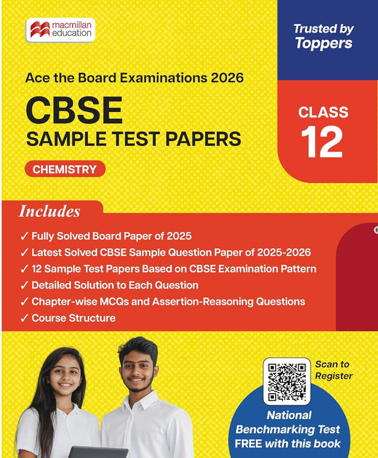 Macmillan CBSE Sample Test Papers Chemistry for Class 12 - Latest for 2026 Examination. Paperback
