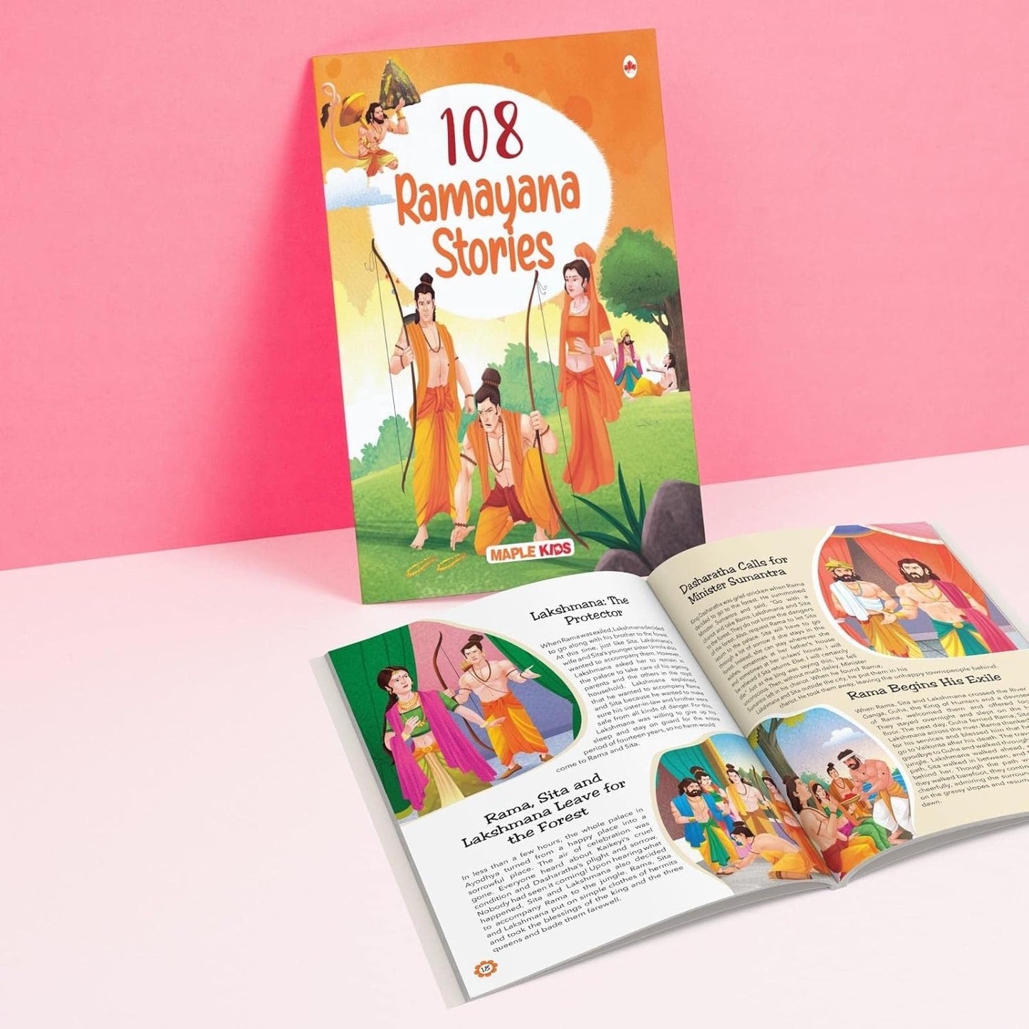 Maple - 108 Ramayana Stories - Epic of India - Bedtime Stories - English Short Stories for Children. Paperback