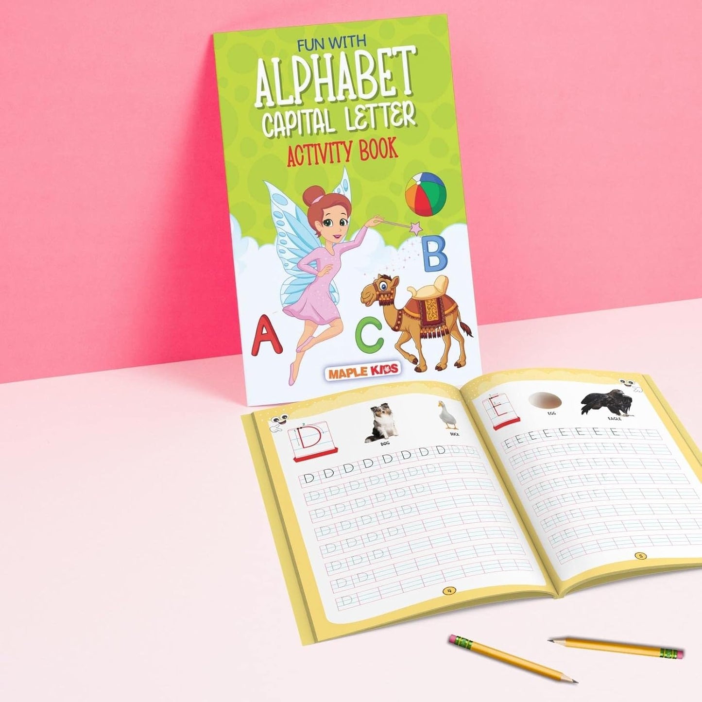 Maple - Brain Booster Activity Book Set (Set of 10 books) Colourful Pages - Alphabet Capital and Small Letters, Mazes, Spot the Difference, Sorting, Matching, Pencil Control Copy and Colour & Dot to Dot, Mathematics - Fun Early Learning. Paperback