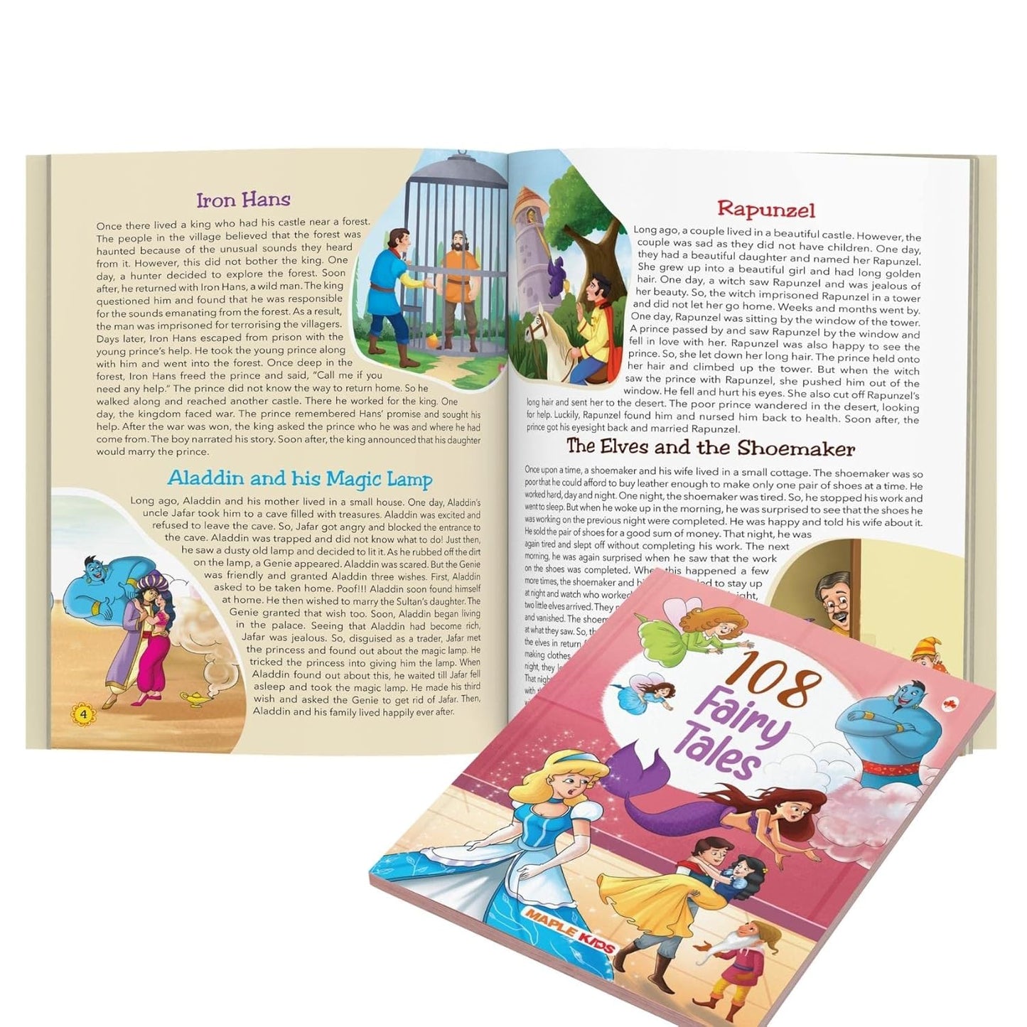 Maple 108 Fairy Tales (Illustrated) - Story Book for Kids - English Short Stories for Children - Read Aloud to Infants, Toddlers