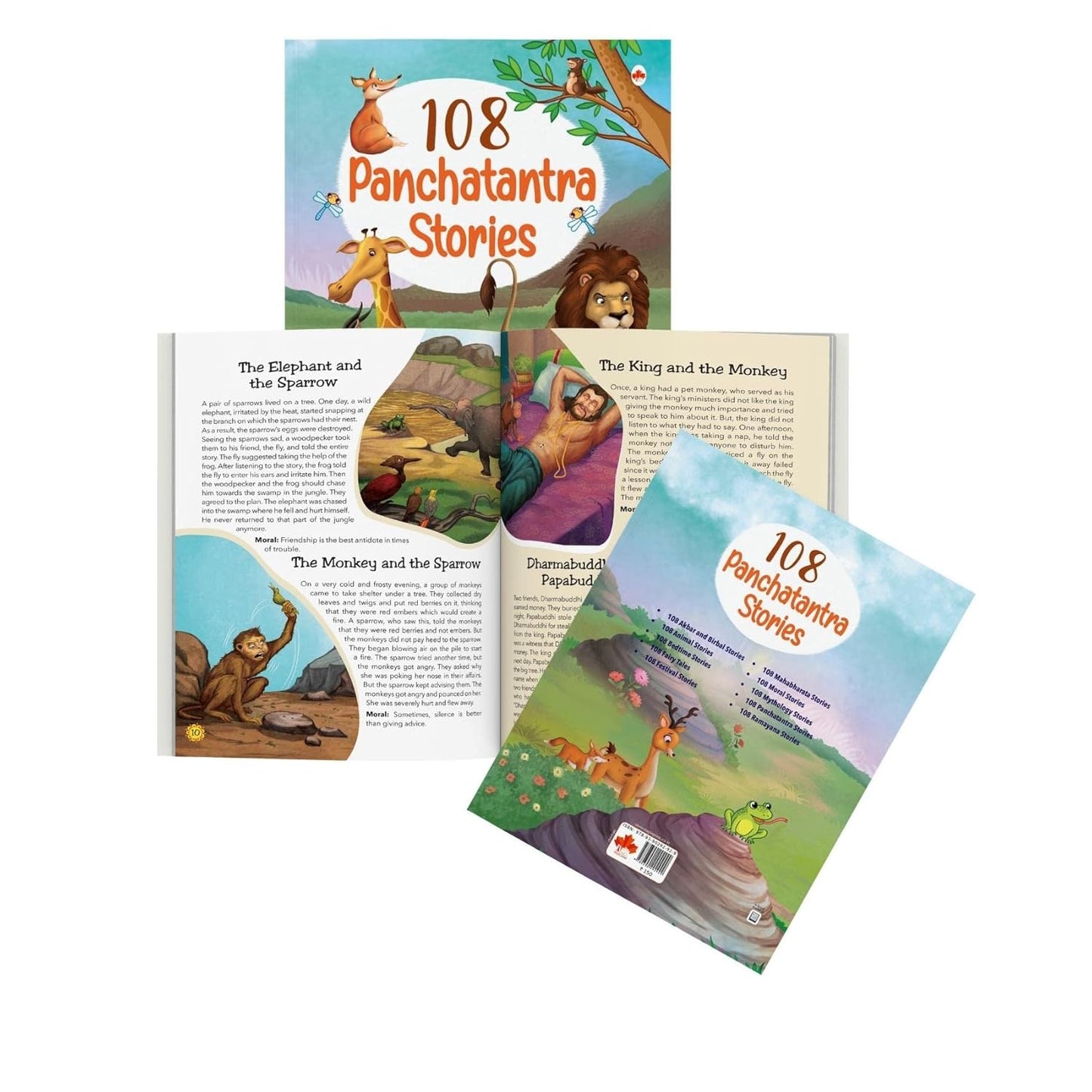 Maple 108 Panchatantra Stories (Illustrated) - Story Book for Kids - English Short Stories