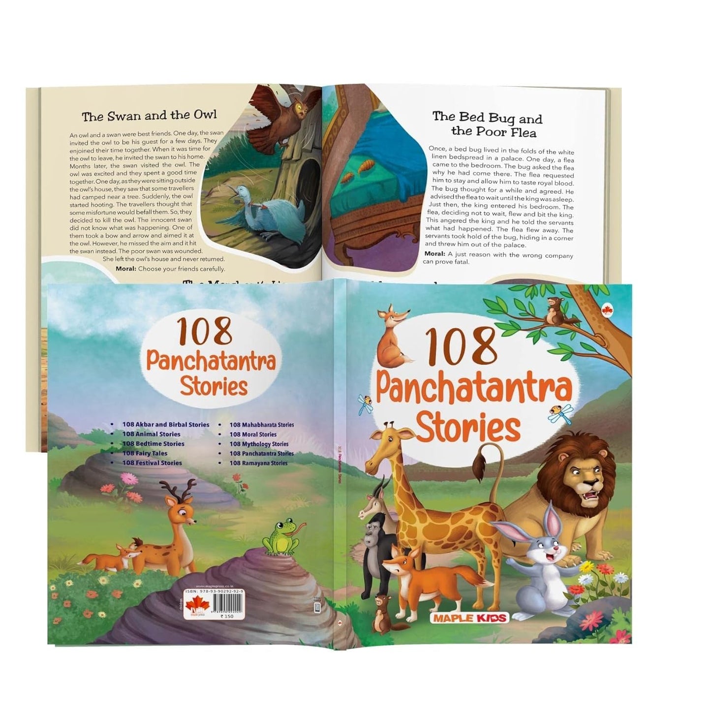 Maple 108 Panchatantra Stories (Illustrated) - Story Book for Kids - English Short Stories