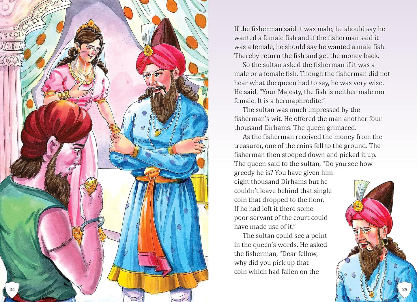 Maple Famous Illustrated Tales of Arabian Nights - English Short Stories with Colorful Pictures - Bedtime Children Story Book. Paperback
