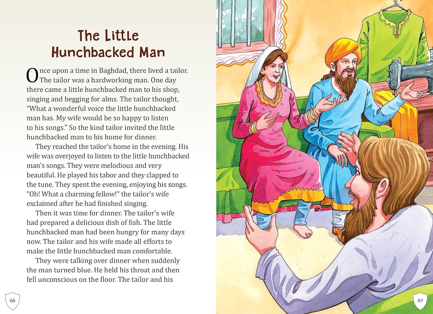 Maple Famous Illustrated Tales of Arabian Nights - English Short Stories with Colorful Pictures - Bedtime Children Story Book. Paperback