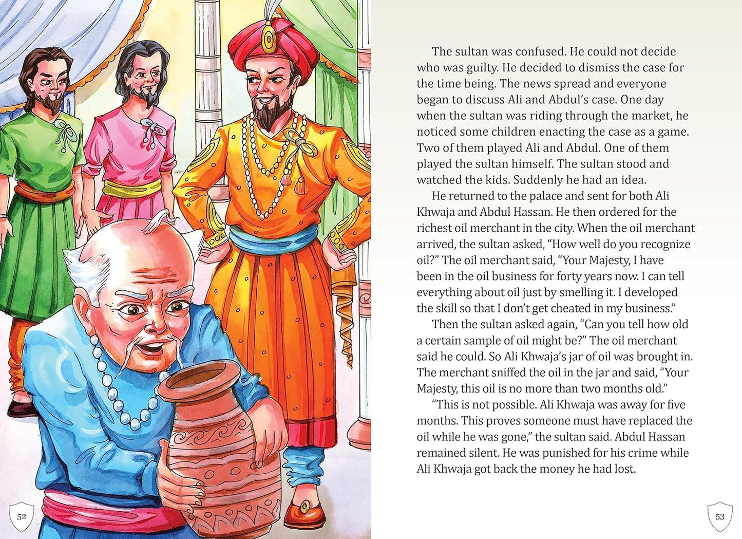 Maple Famous Illustrated Tales of Arabian Nights - English Short Stories with Colorful Pictures - Bedtime Children Story Book. Paperback