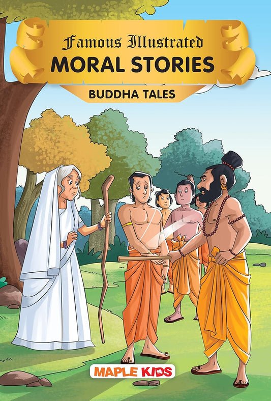 Maple Famous Illustrated Moral Stories BUDDHA TALES - Jataka Stories from India - Story Book for Kids - 6+ Years Old. Paperback