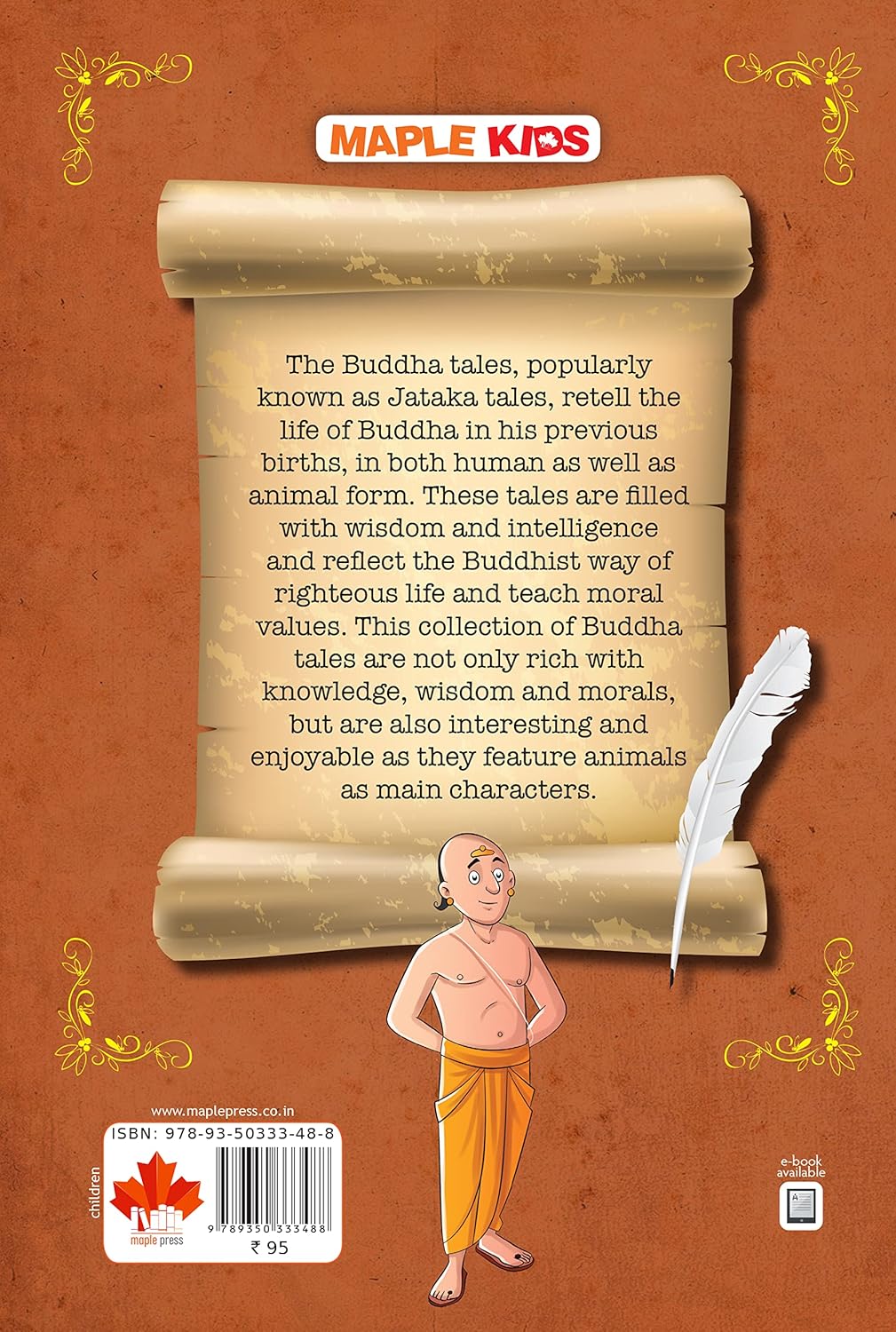 Maple Famous Illustrated Moral Stories BUDDHA TALES - Jataka Stories from India - Story Book for Kids - 6+ Years Old. Paperback