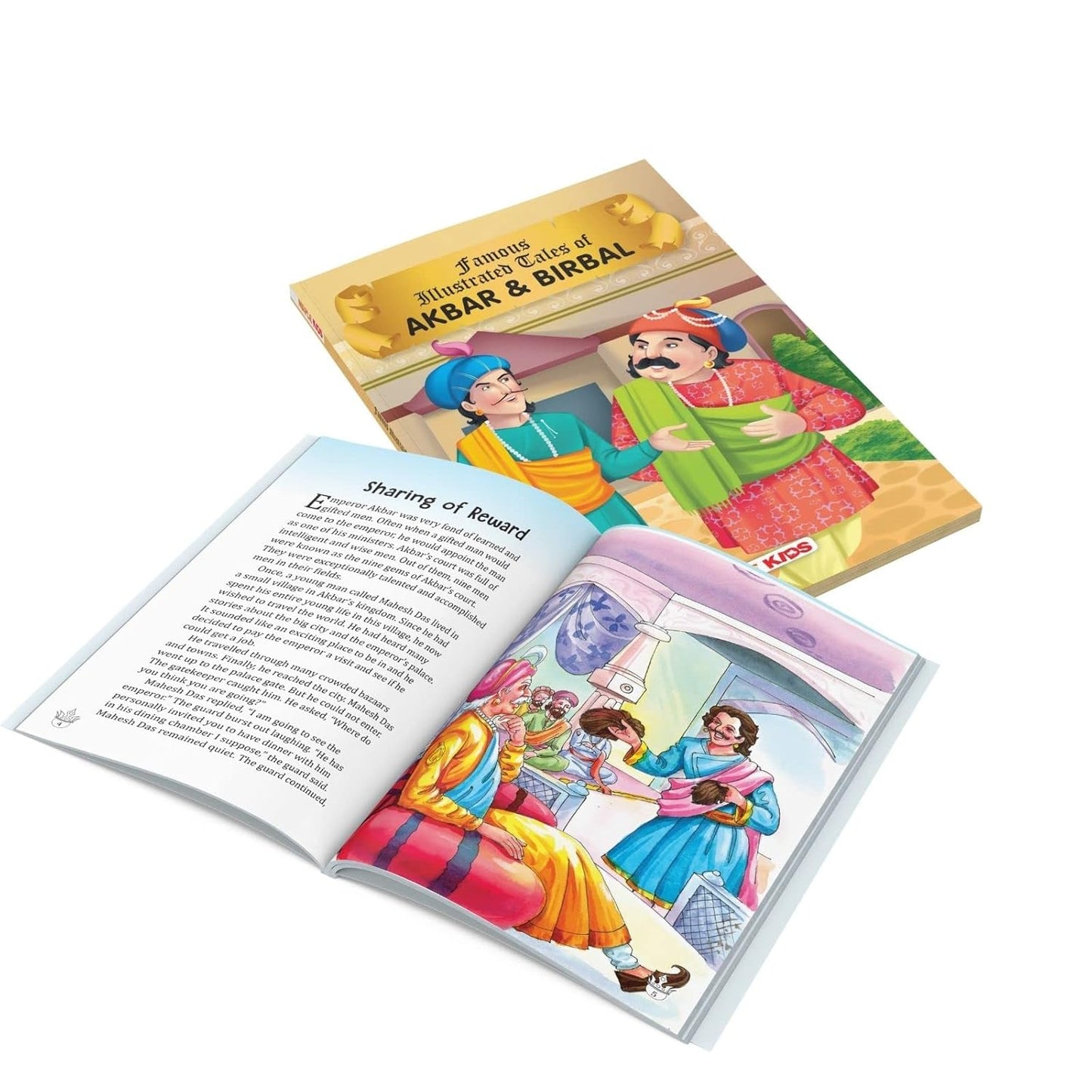 Maple Famous Illustrated Akbar and Birbal - Story Book for Kids - Bedtime Stories. Paperback