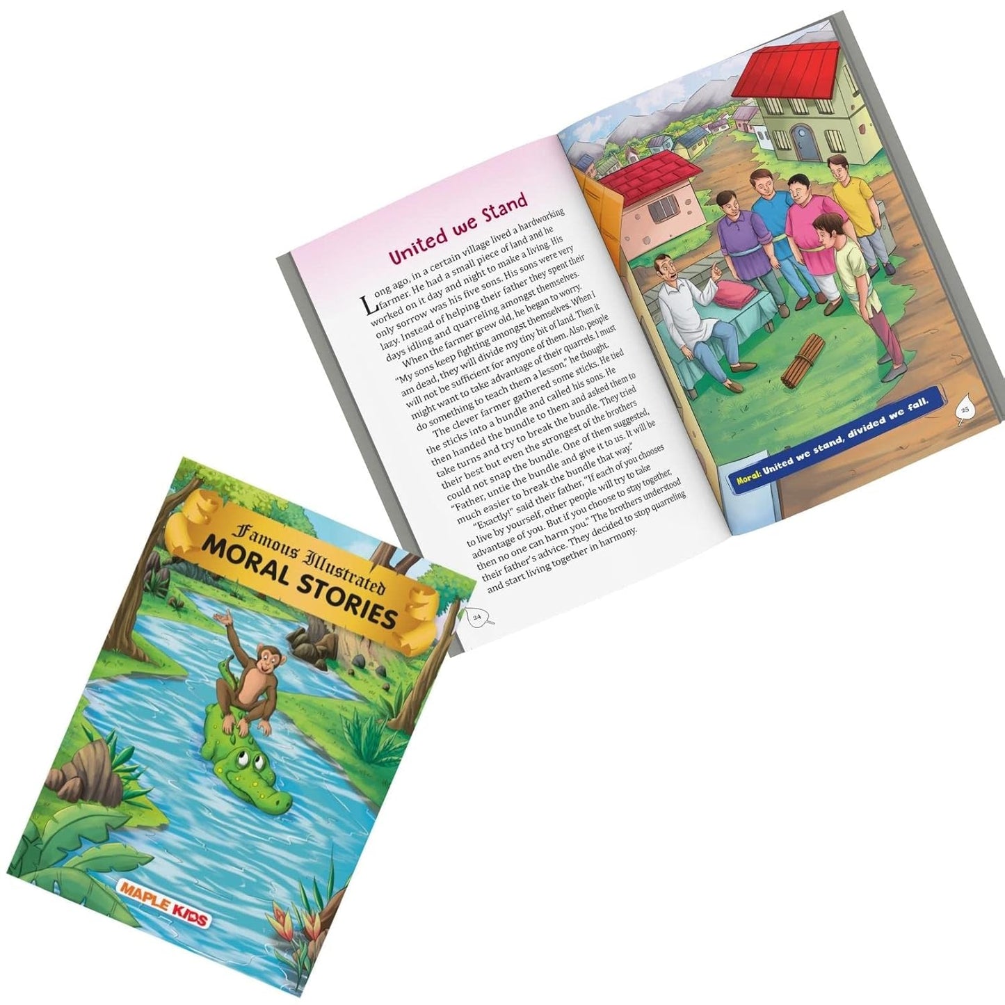 Maple Famous Illustrated Moral Stories - Story Book for Kids - Bedtime Stories. Paperback