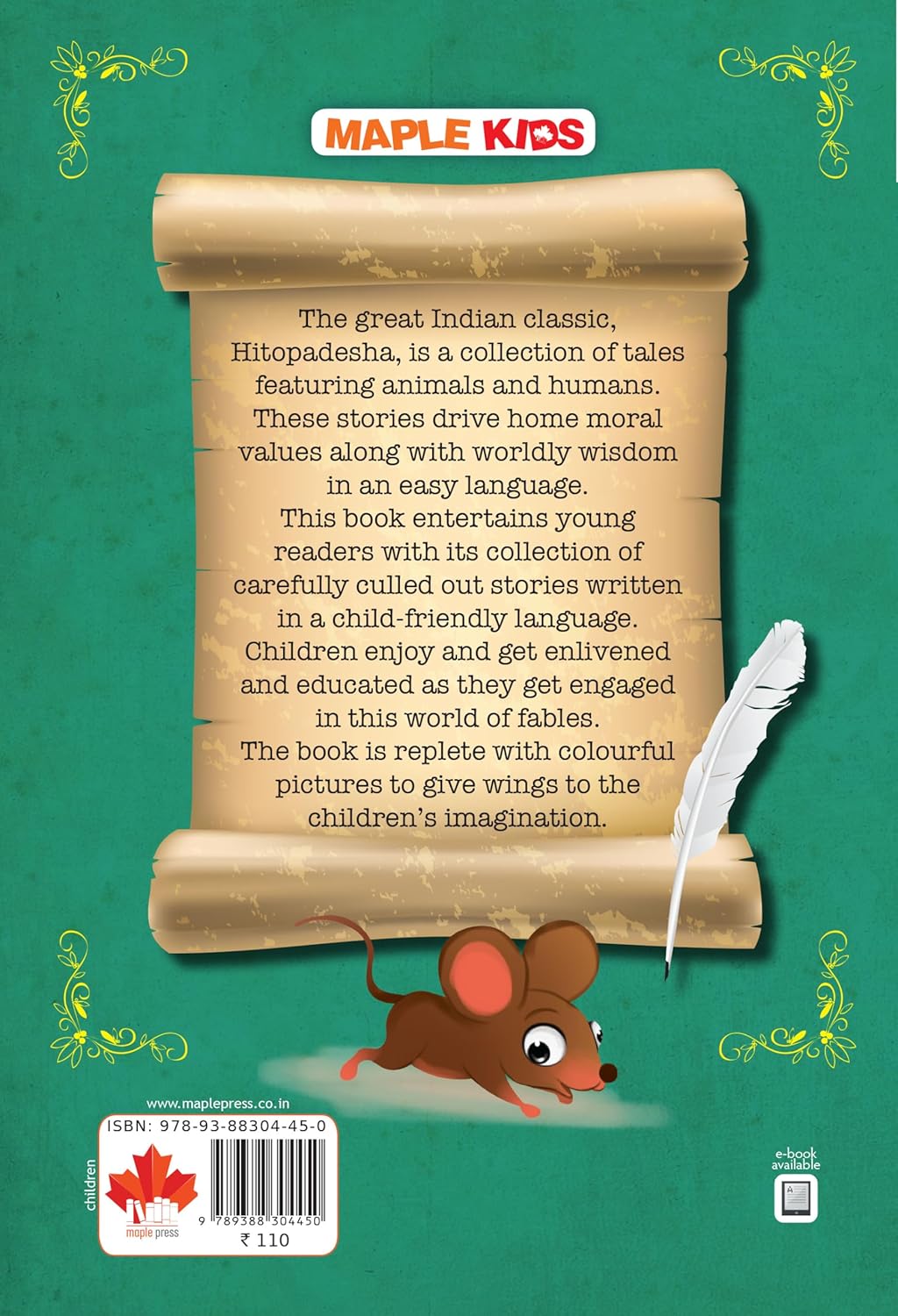 Maple Famous Illustrated Tales of Hitopadesha - Story book for Kids - Book for Kids 6+ Years Old. Paperback