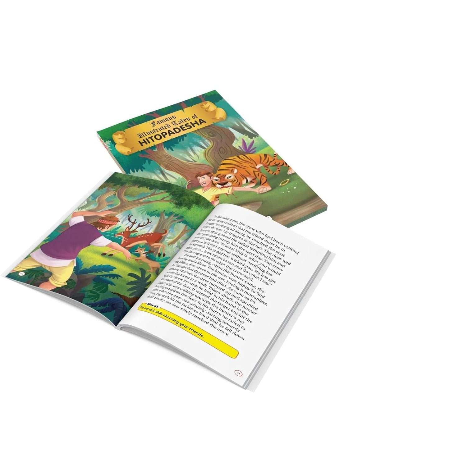 Maple Famous Illustrated Tales of Hitopadesha - Story book for Kids - Book for Kids 6+ Years Old. Paperback