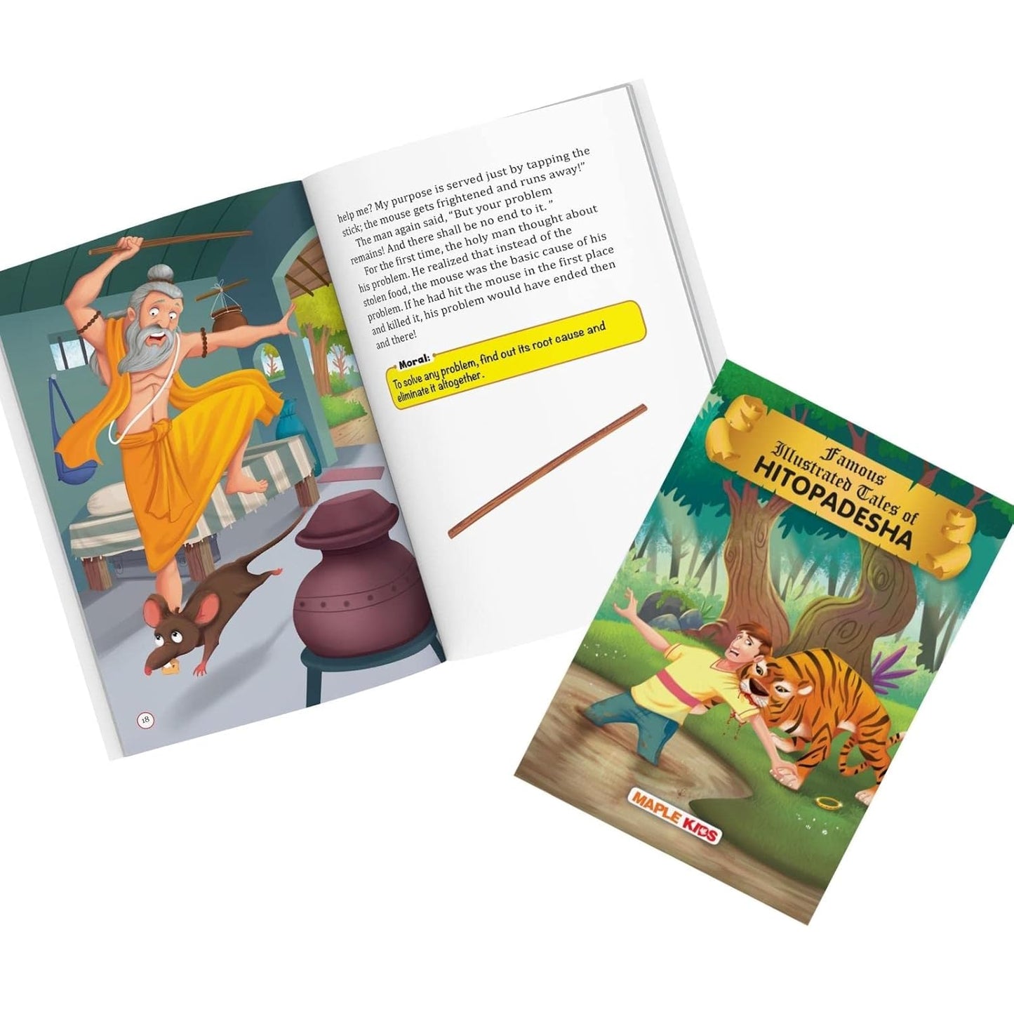 Maple Famous Illustrated Tales of Hitopadesha - Story book for Kids - Book for Kids 6+ Years Old. Paperback