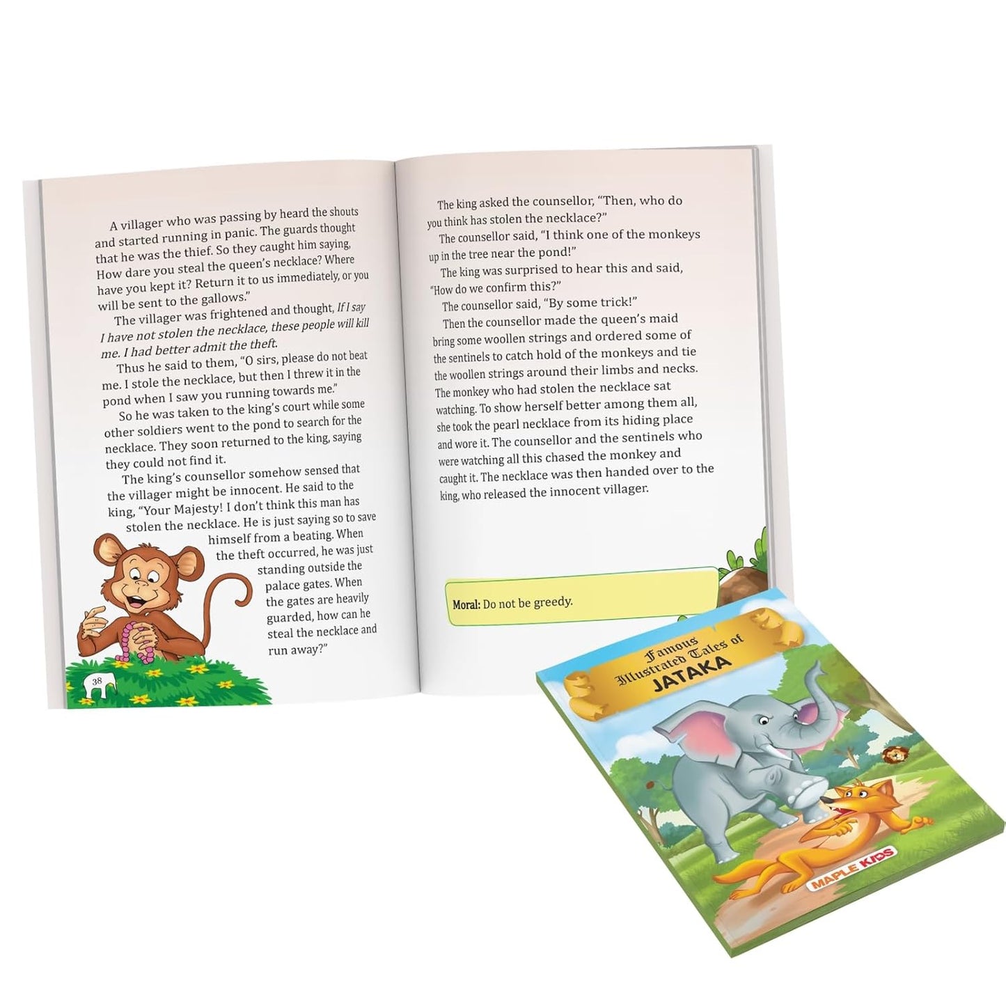 Maple Famous Illustrated Tales of Jataka - Story Book for Kids - English Short Stories with Colourful Pictures. Paperback