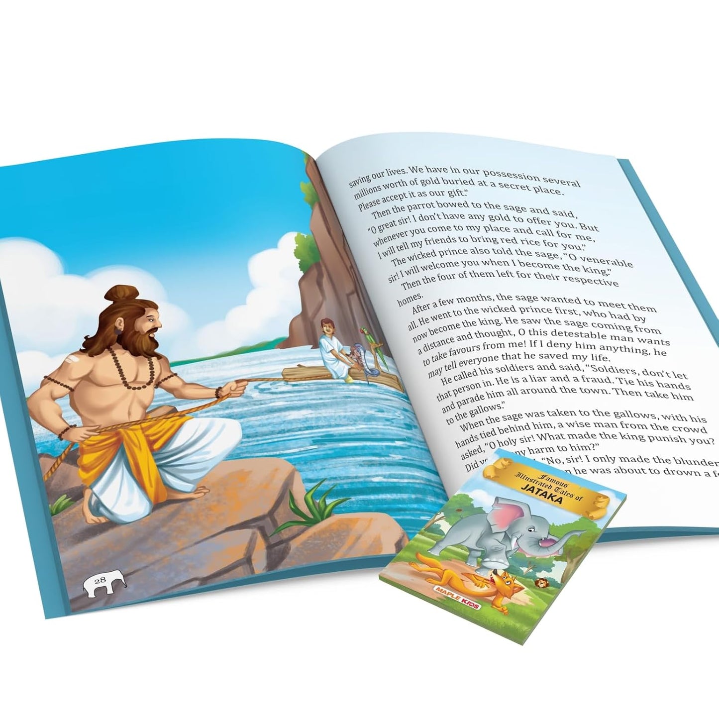 Maple Famous Illustrated Tales of Jataka - Story Book for Kids - English Short Stories with Colourful Pictures. Paperback