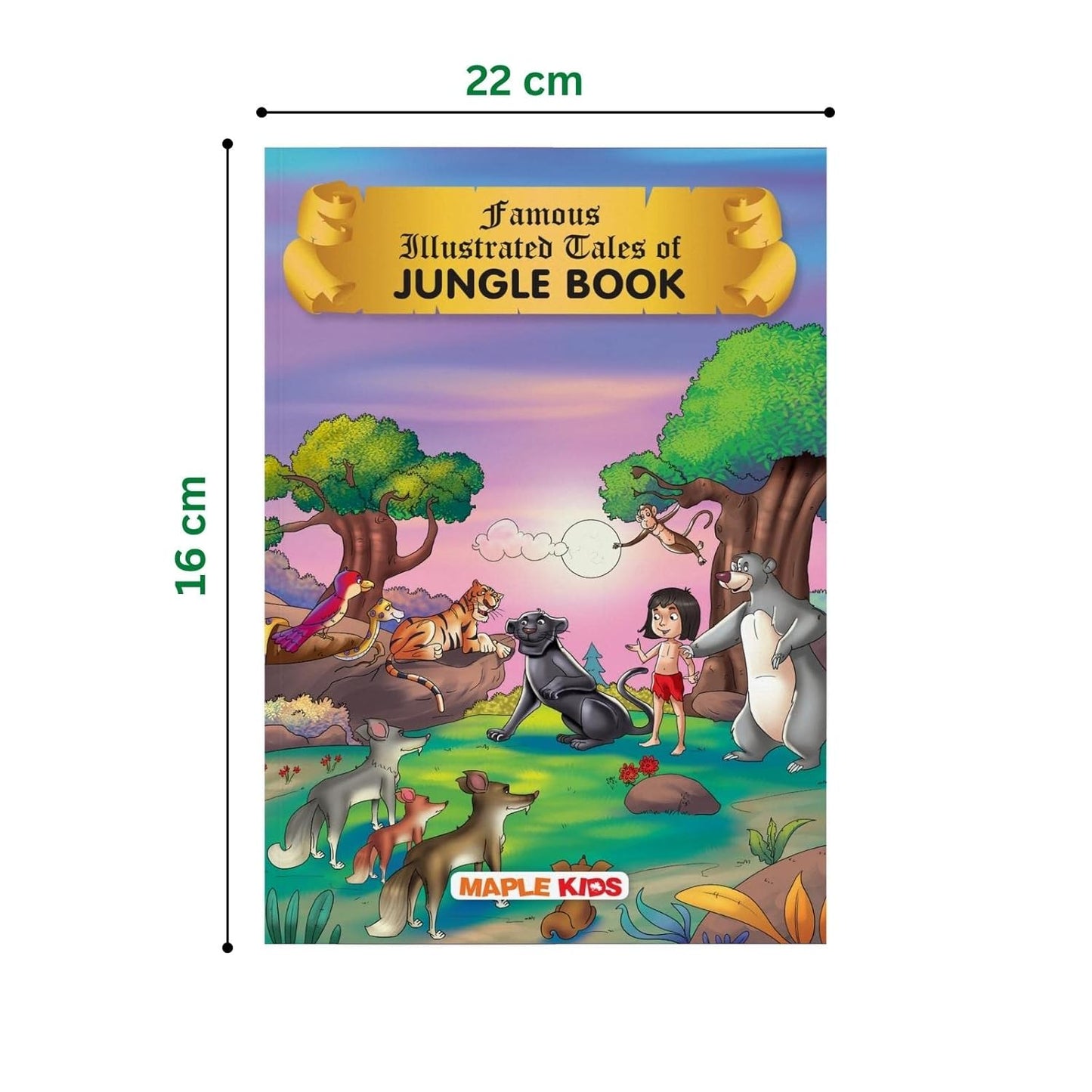 Maple Famous Illustrated Tales of Jungle Book - Story book for Kids - Book for Kids 6+ Years Old. Paperback