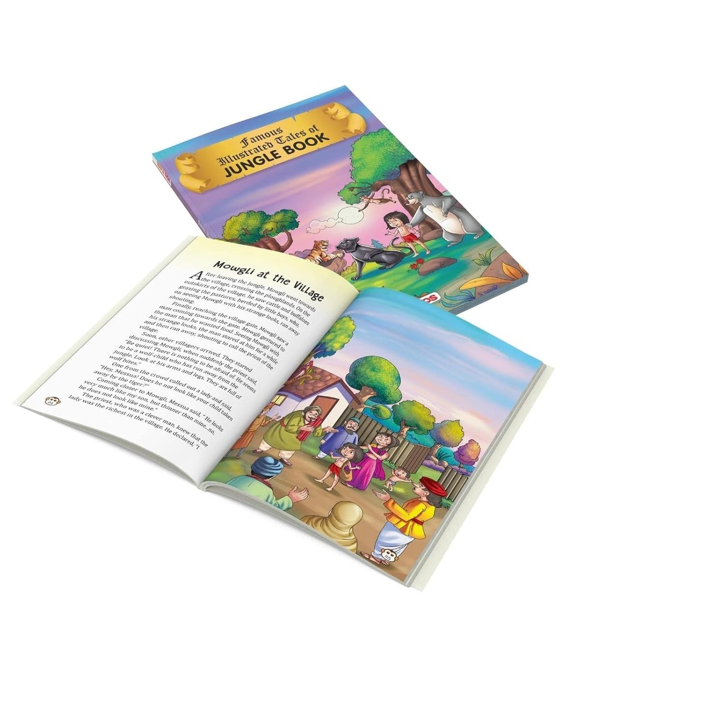 Maple Famous Illustrated Tales of Jungle Book - Story book for Kids - Book for Kids 6+ Years Old. Paperback