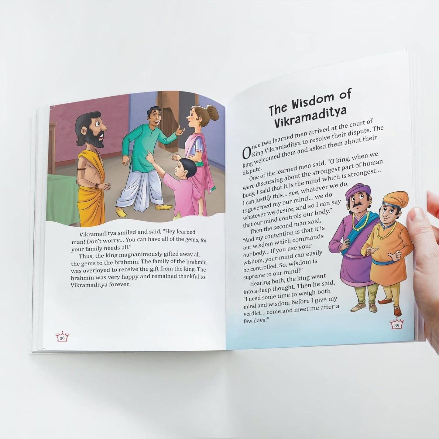 Maple Famous Illustrated Tales of King Vikramaditya (Singhasan Battisi) - Story Book for Kids - English Short Stories with Colourful Pictures. Paperback