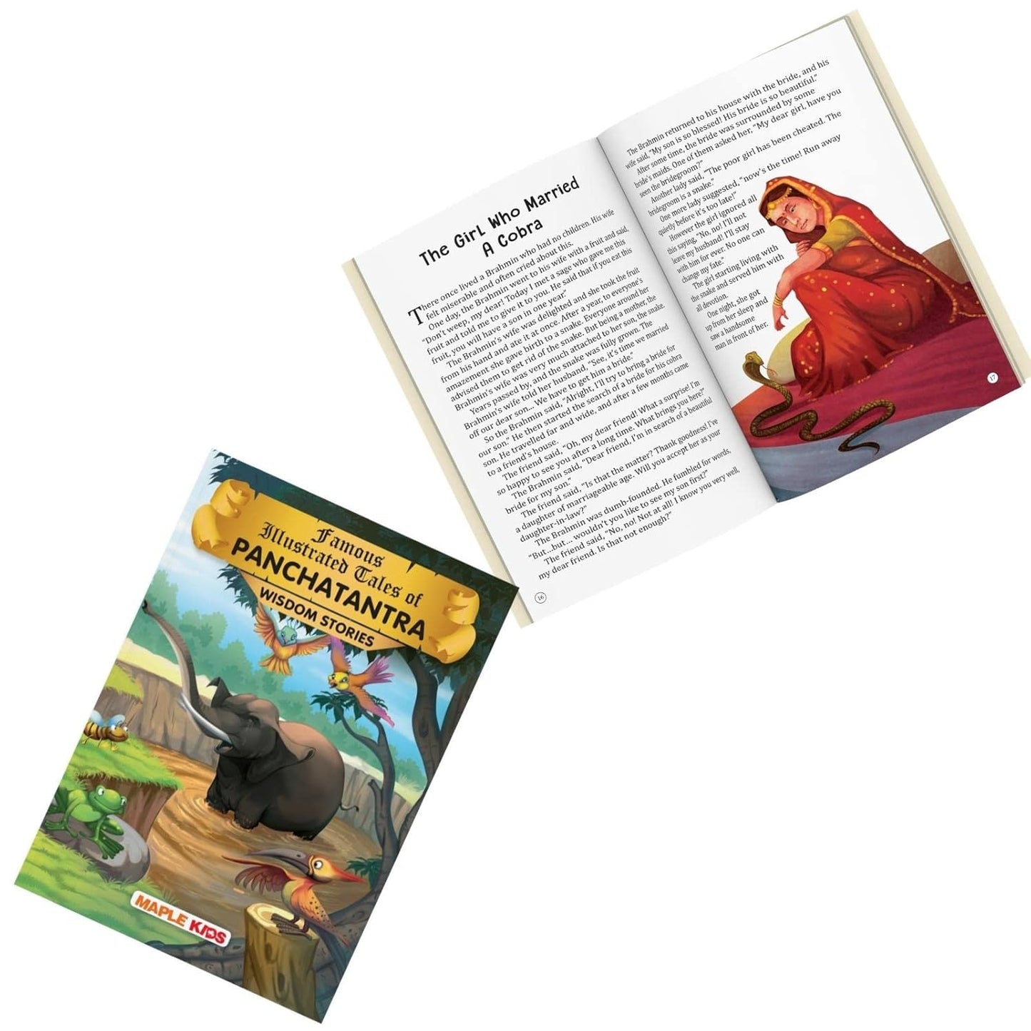 Maple Famous Illustrated Tales of Panchatantra - Wisdom Stories - Story Book for Kids - English Short Stories with Colourful Pictures. Paperback