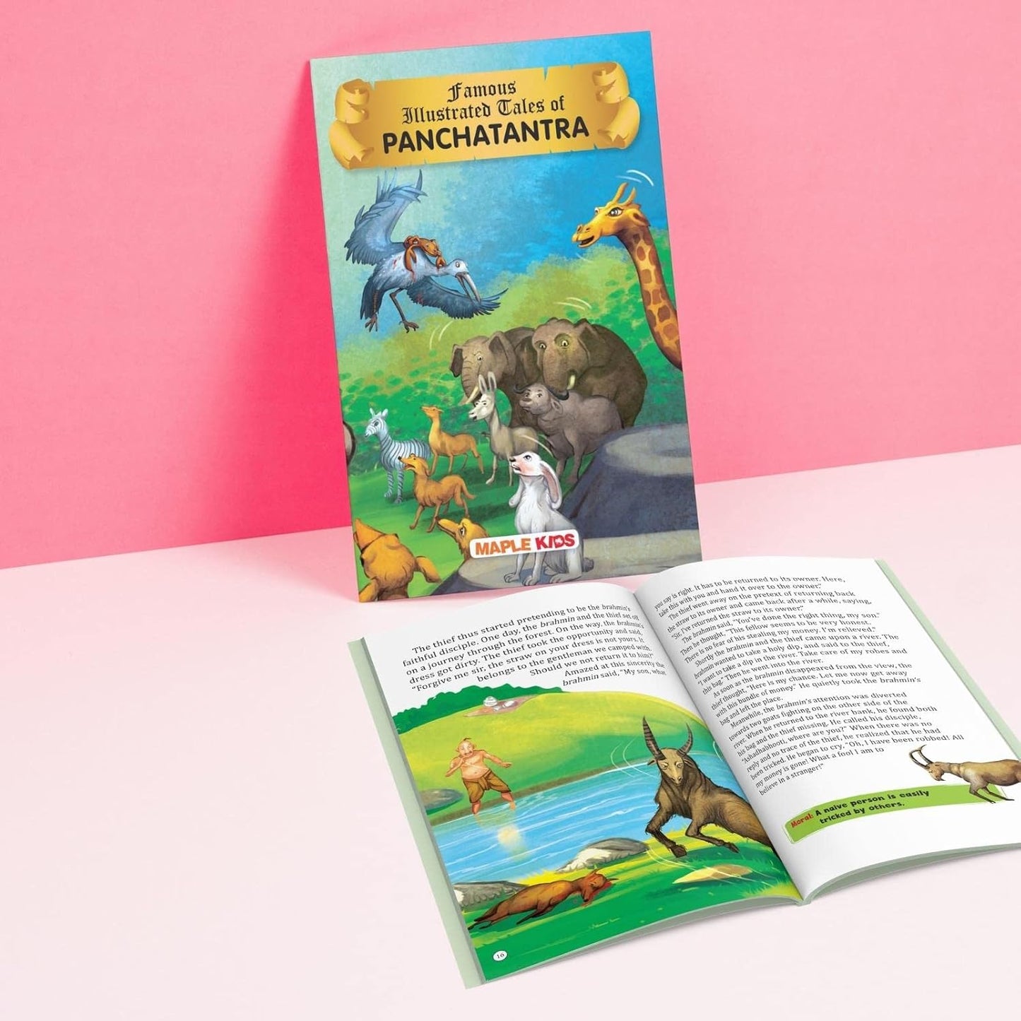 Maple Famous Illustrated Tales of Panchatantra - Story book for Kids - Book for Kids 6+ Years Old. Paperback