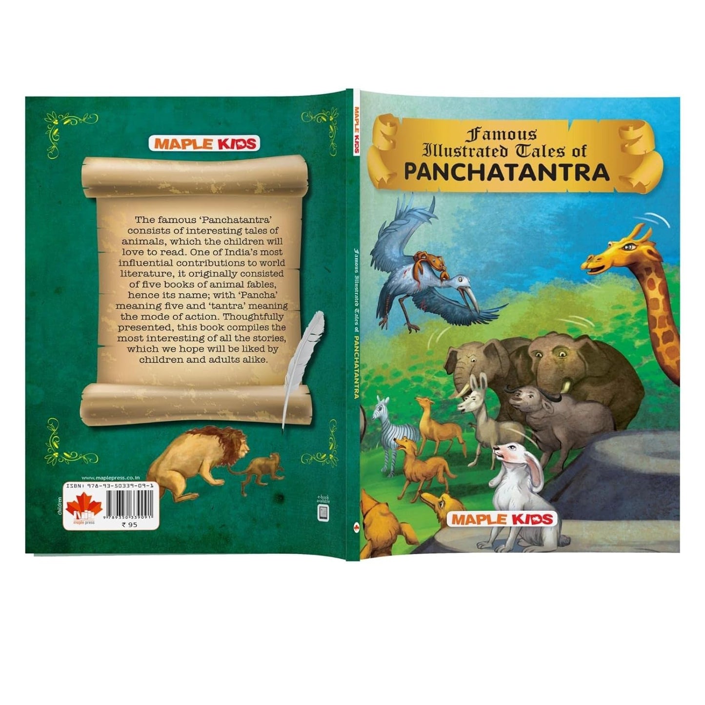 Maple Famous Illustrated Tales of Panchatantra - Story book for Kids - Book for Kids 6+ Years Old. Paperback