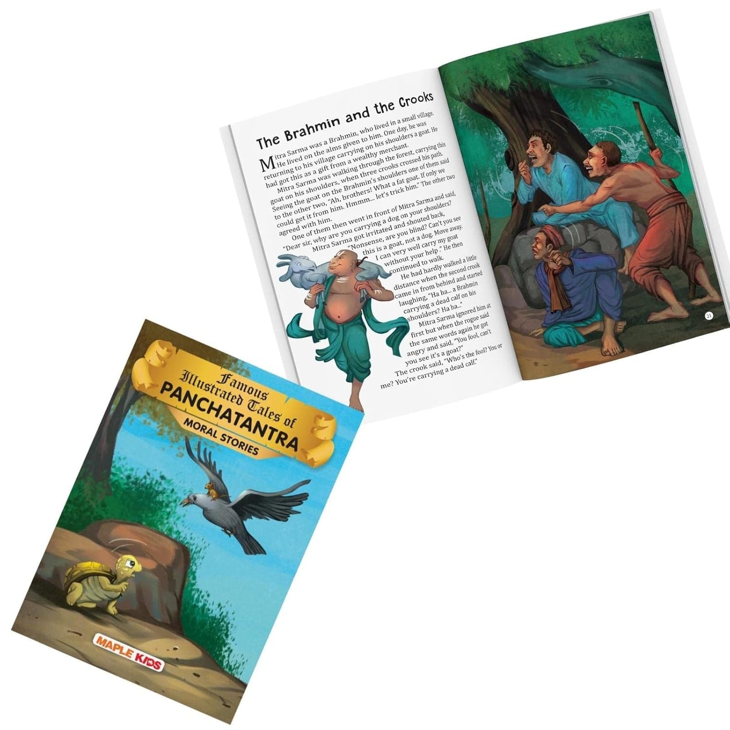 Maple Famous Illustrated Tales of Panchatantra Moral Stories - Story book for Kids - Book for Kids 6+ Years Old. Paperback