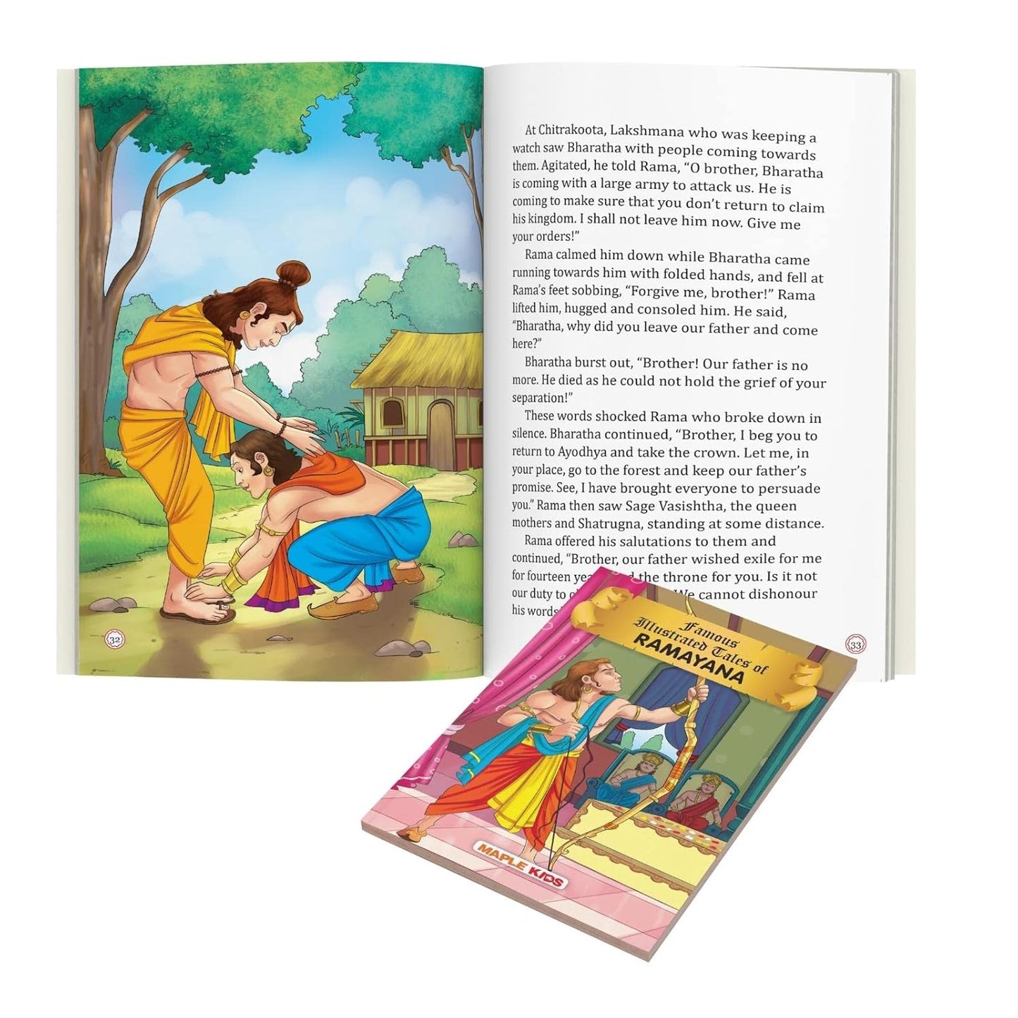 Maple Famous Illustrated Tales of Ramayana - Story Book for Kids - English Short Stories with Colourful Pictures. Paperback