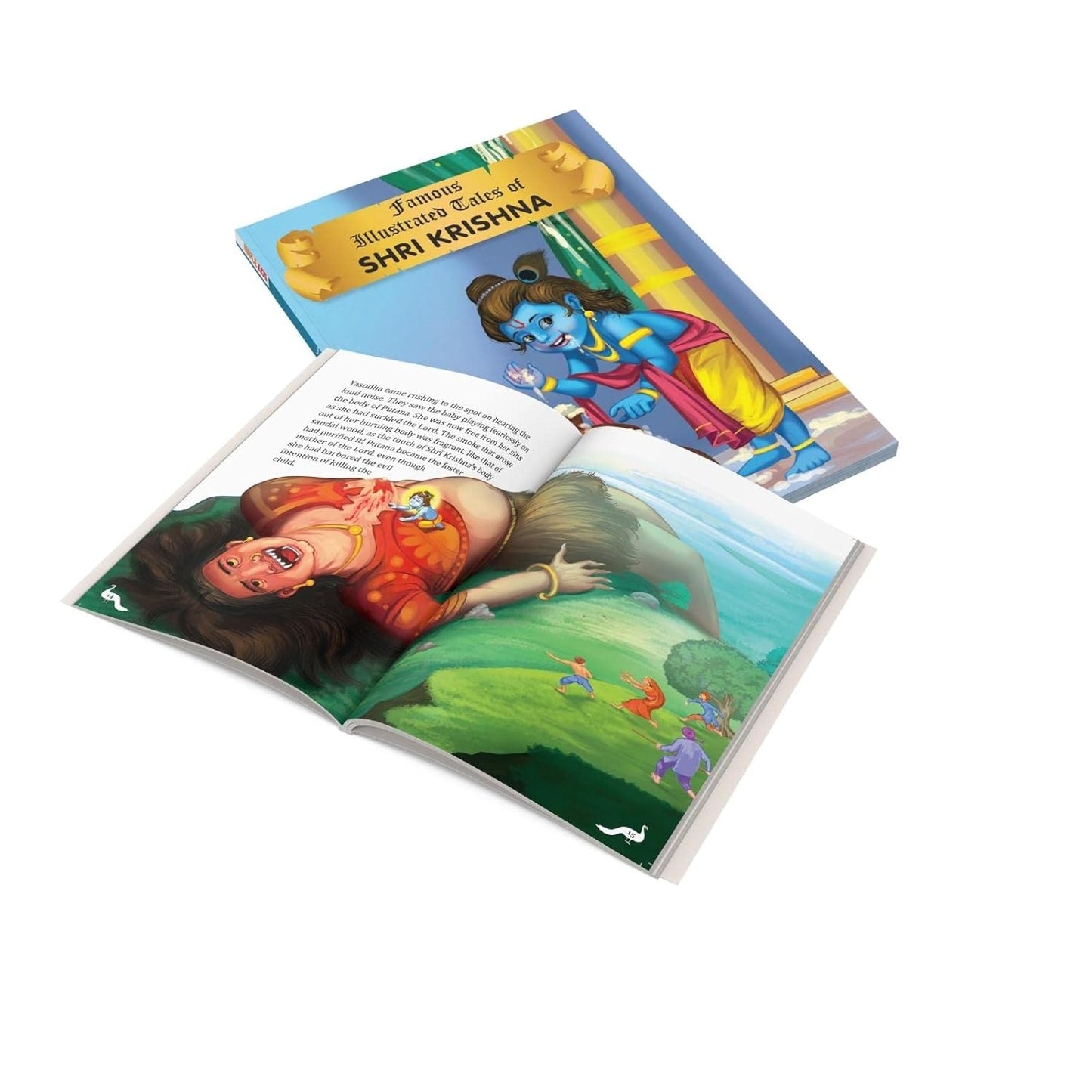 Maple Famous Illustrated Tales of Shri Krishna - Story Book for Kids - English Short Stories with Colourful Pictures. Paperback