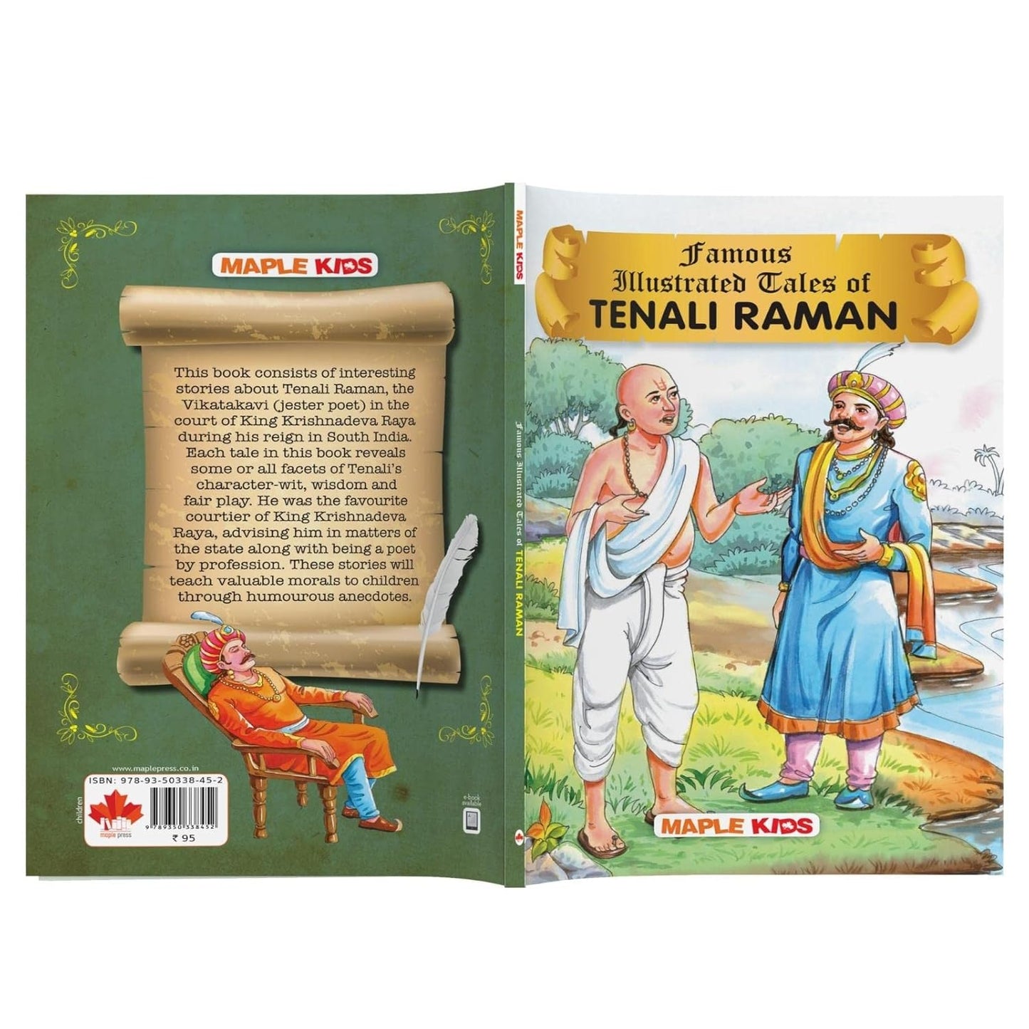 Maple Famous Illustrated Tales of Tenali Raman - Story book for Kids - Book for Kids 6+ Years Old. Paperback
