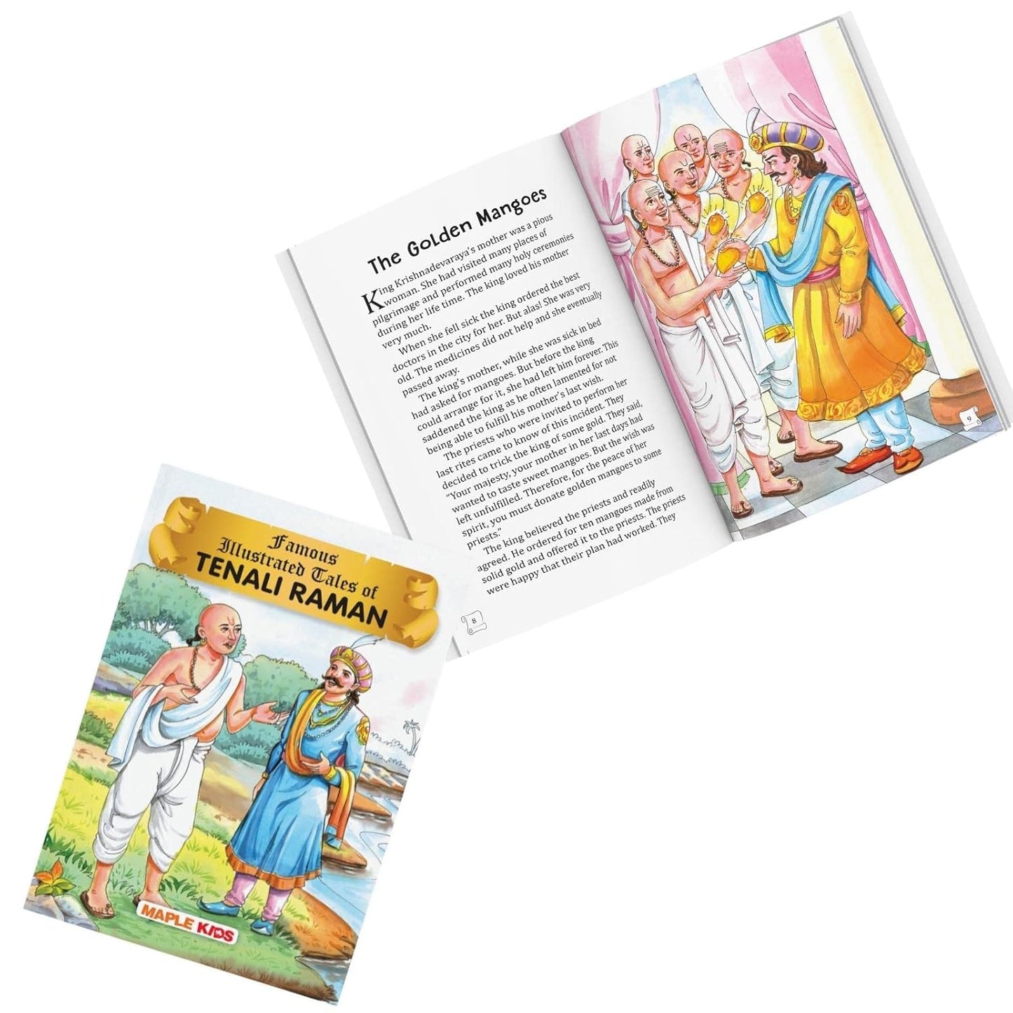 Maple Famous Illustrated Tales of Tenali Raman - Story book for Kids - Book for Kids 6+ Years Old. Paperback