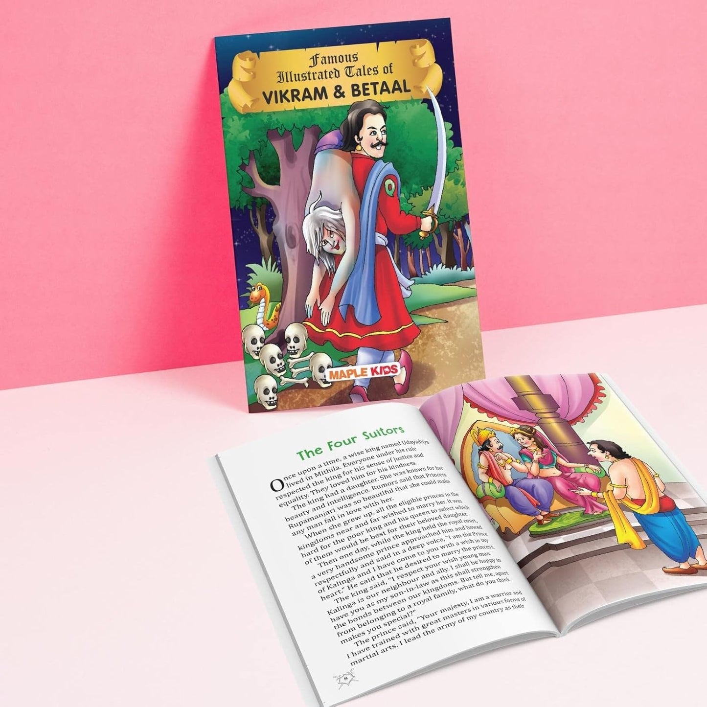 Maple Famous Illustrated Tales of Vikram and Betaal - Story book for Kids - Book for Kids 6+ Years Old. Paperback