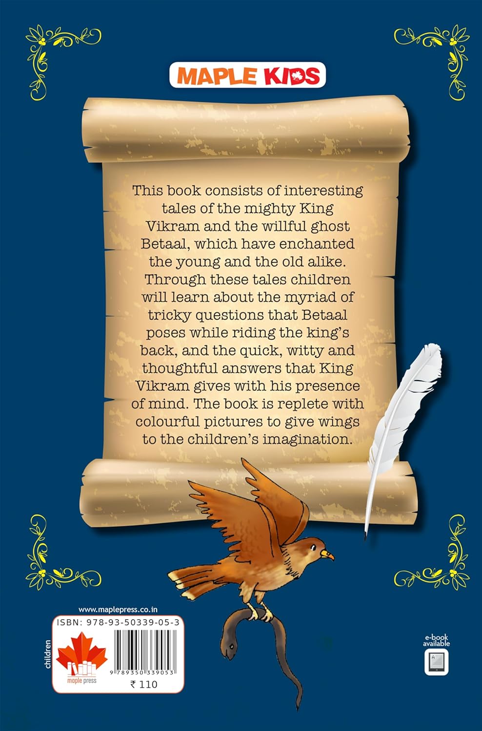 Maple Famous Illustrated Tales of Vikram and Betaal - Story book for Kids - Book for Kids 6+ Years Old. Paperback