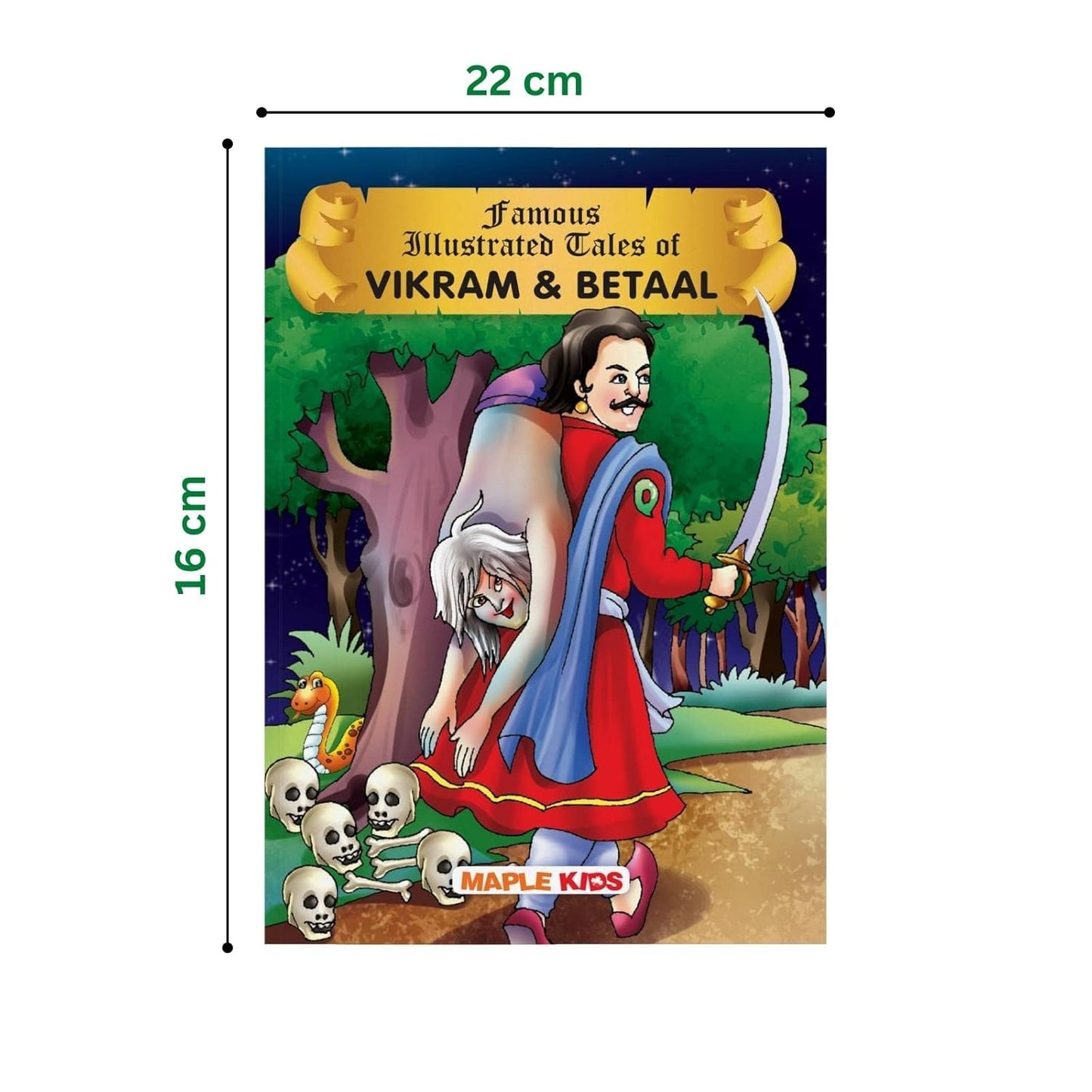 Maple Famous Illustrated Tales of Vikram and Betaal - Story book for Kids - Book for Kids 6+ Years Old. Paperback