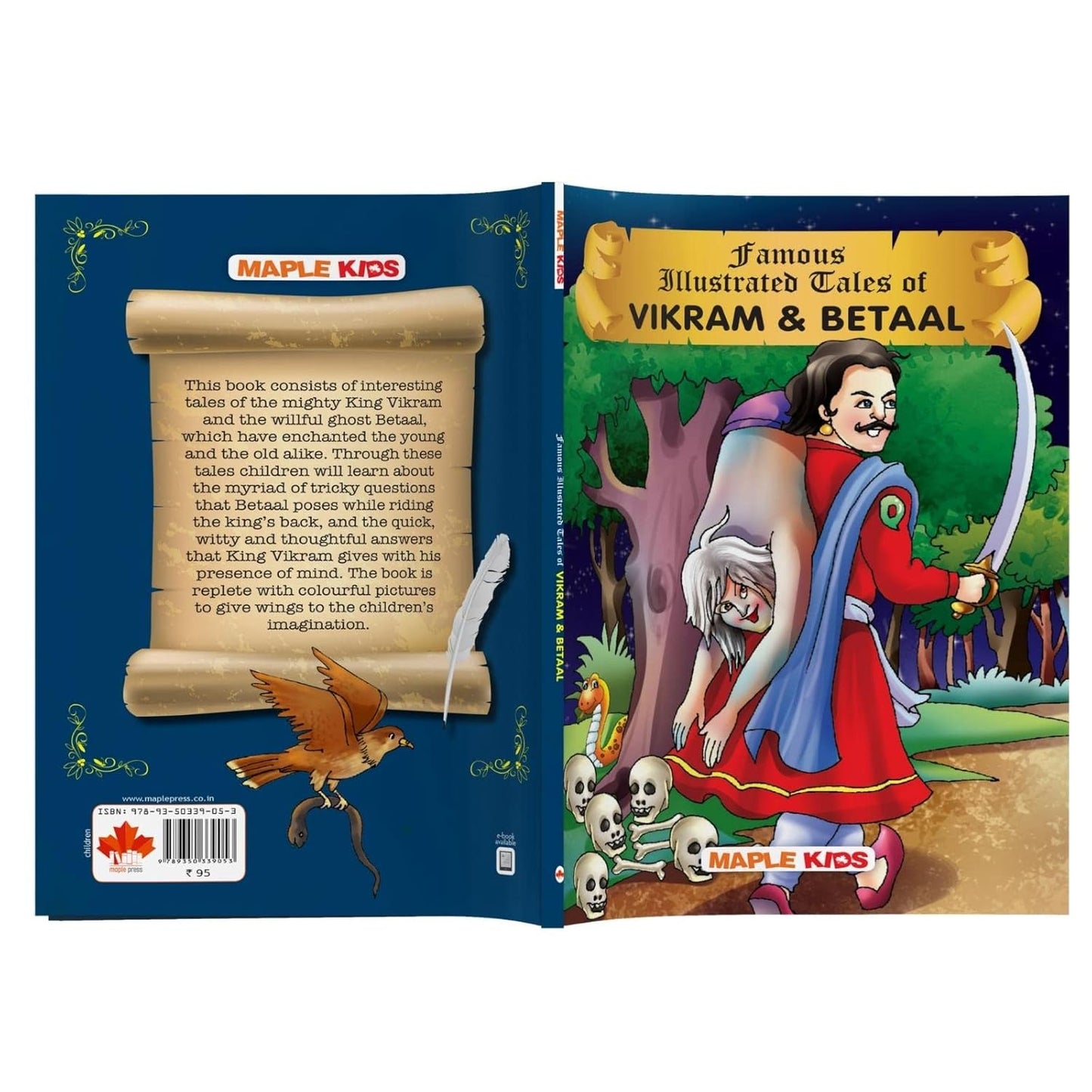 Maple Famous Illustrated Tales of Vikram and Betaal - Story book for Kids - Book for Kids 6+ Years Old. Paperback