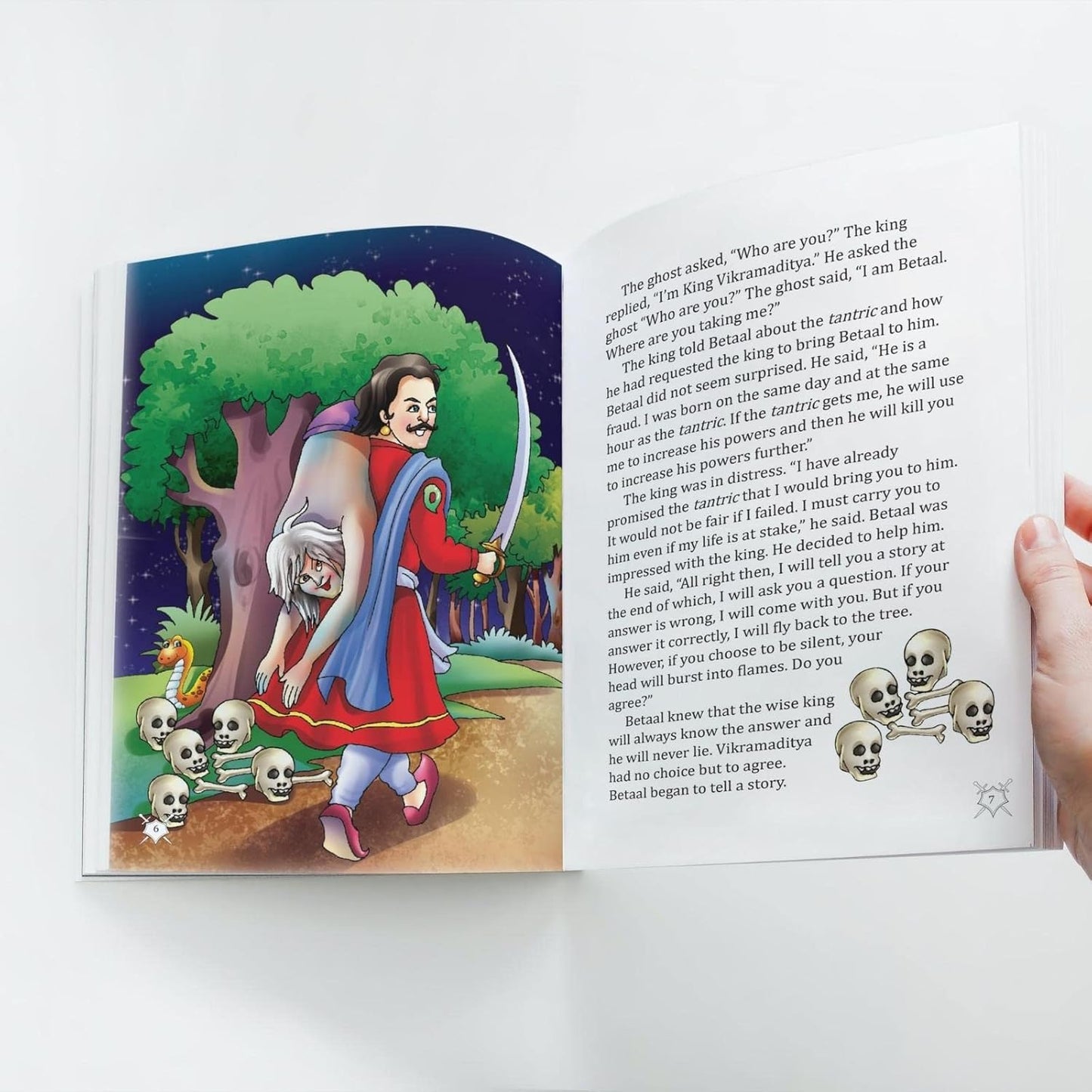 Maple Famous Illustrated Tales of Vikram and Betaal - Story book for Kids - Book for Kids 6+ Years Old. Paperback