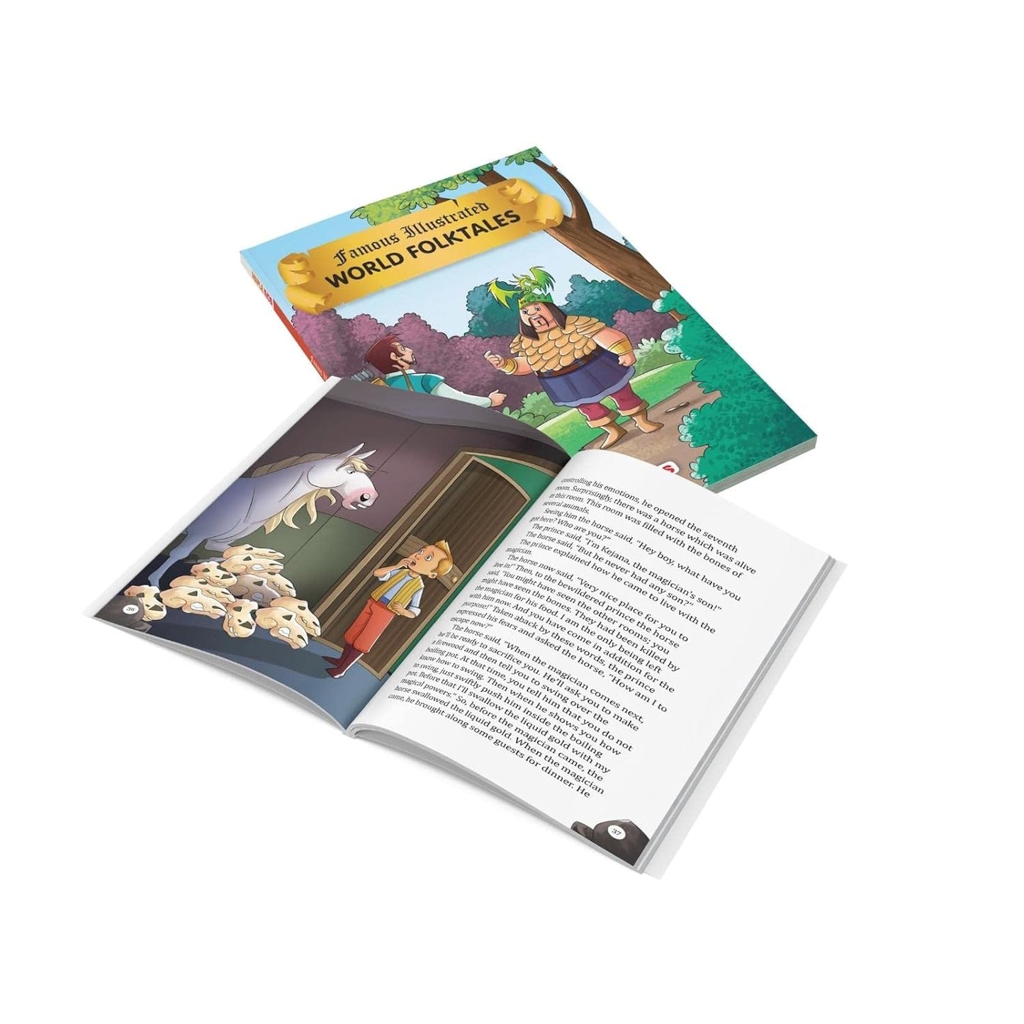 Maple Famous Illustrated Tales of World Folktales - Story Book for Kids - English Short Stories with Colourful Pictures. Paperback
