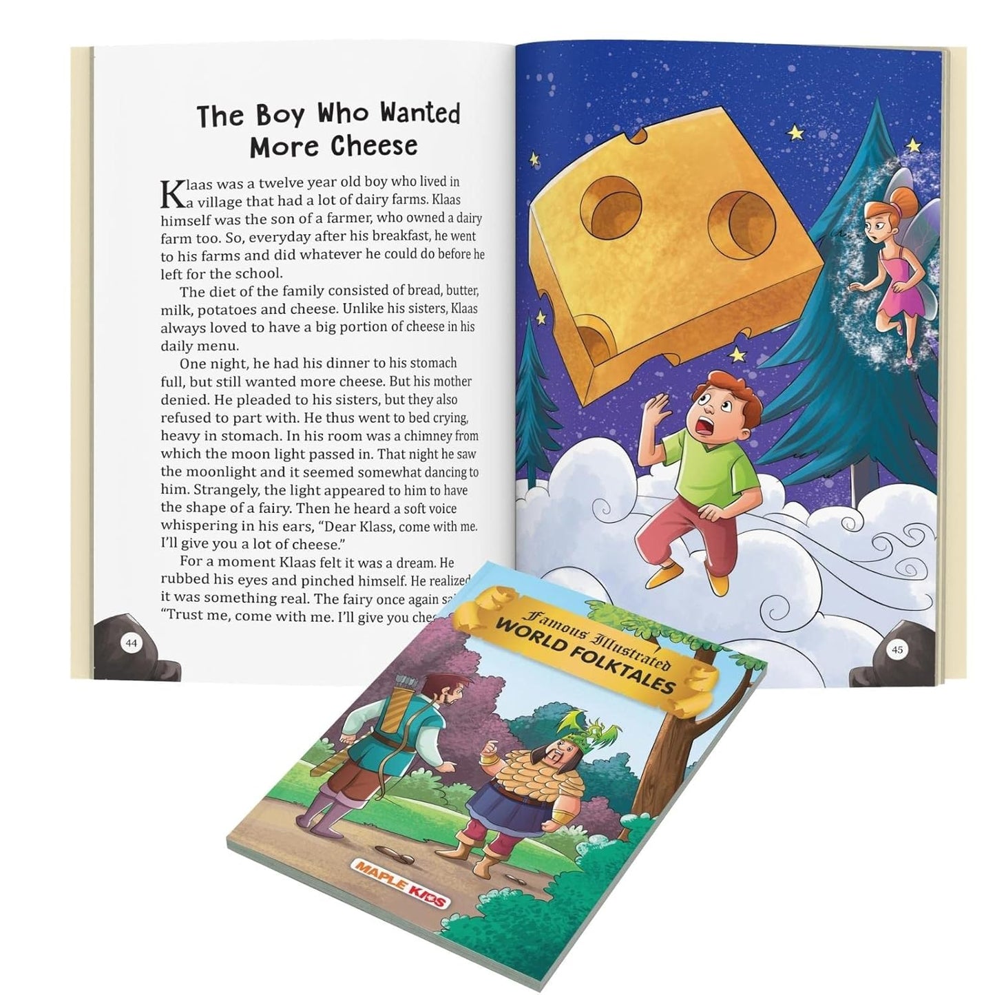 Maple Famous Illustrated Tales of World Folktales - Story Book for Kids - English Short Stories with Colourful Pictures. Paperback