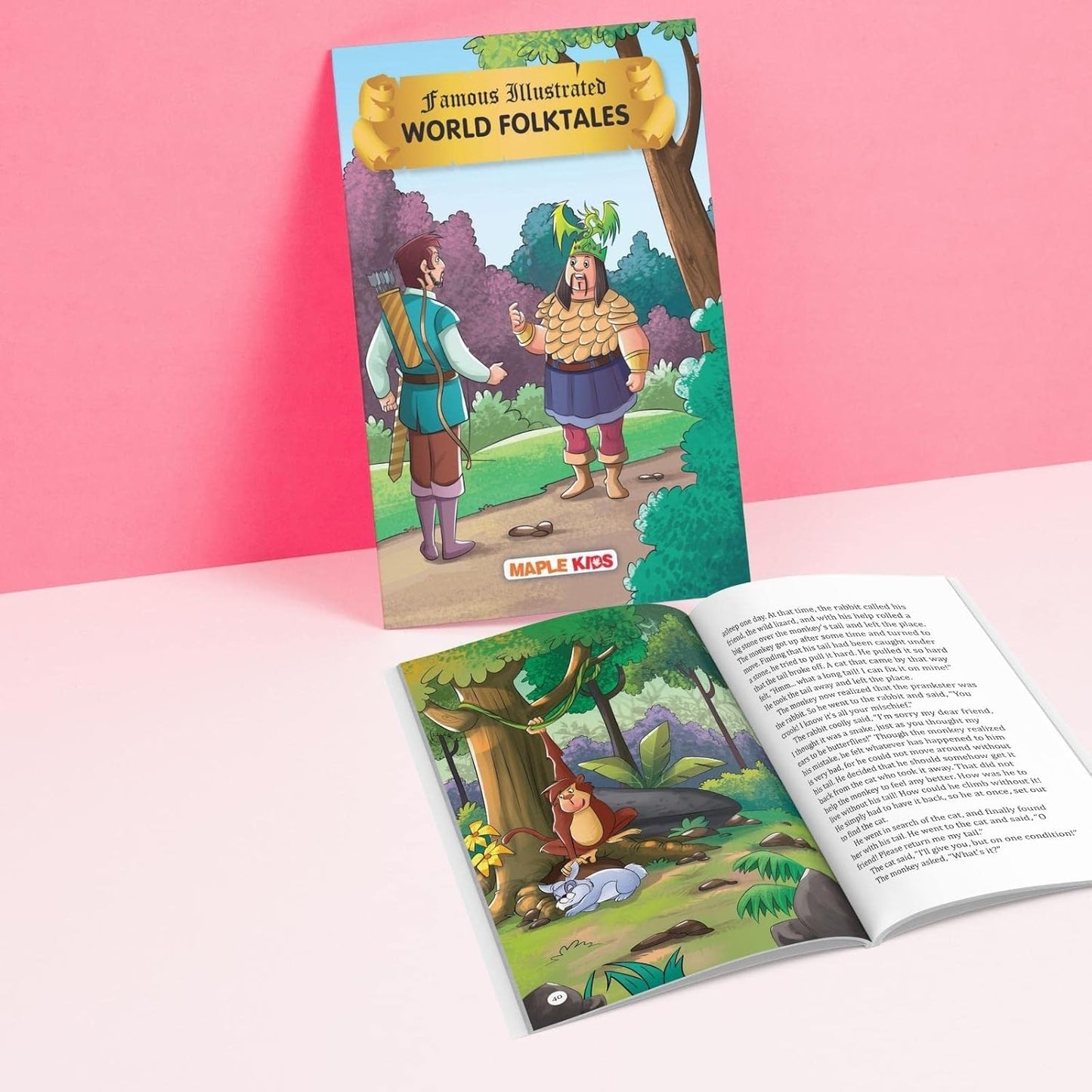 Maple Famous Illustrated Tales of World Folktales - Story Book for Kids - English Short Stories with Colourful Pictures. Paperback