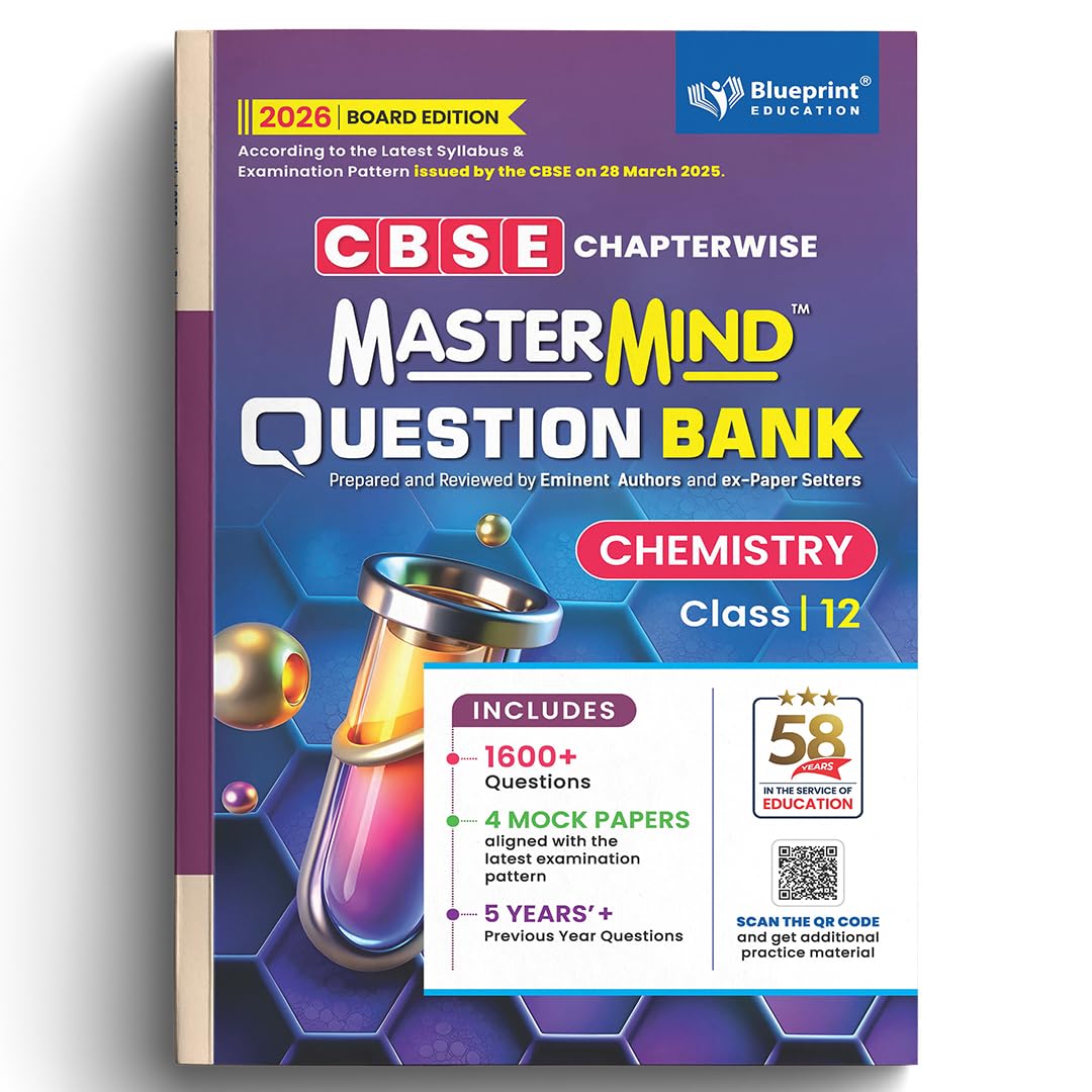MasterMind Chemistry CBSE Question Bank Class 12 Latest Pattern for 2026 Examination - Paperback