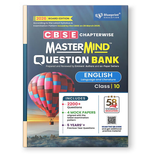MasterMind English Language & Literature CBSE Question Bank Class 10 Latest Pattern for 2026 Examination - Paperback