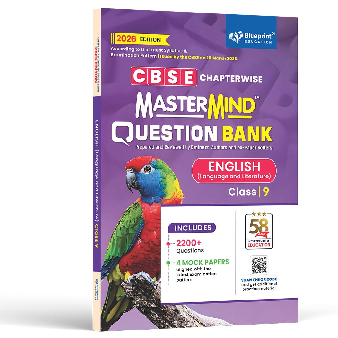 Blueprint Mastermind Question Bank Class 9  Math's & English. Set of 2 Books for 2025-26 Examination - Paperback