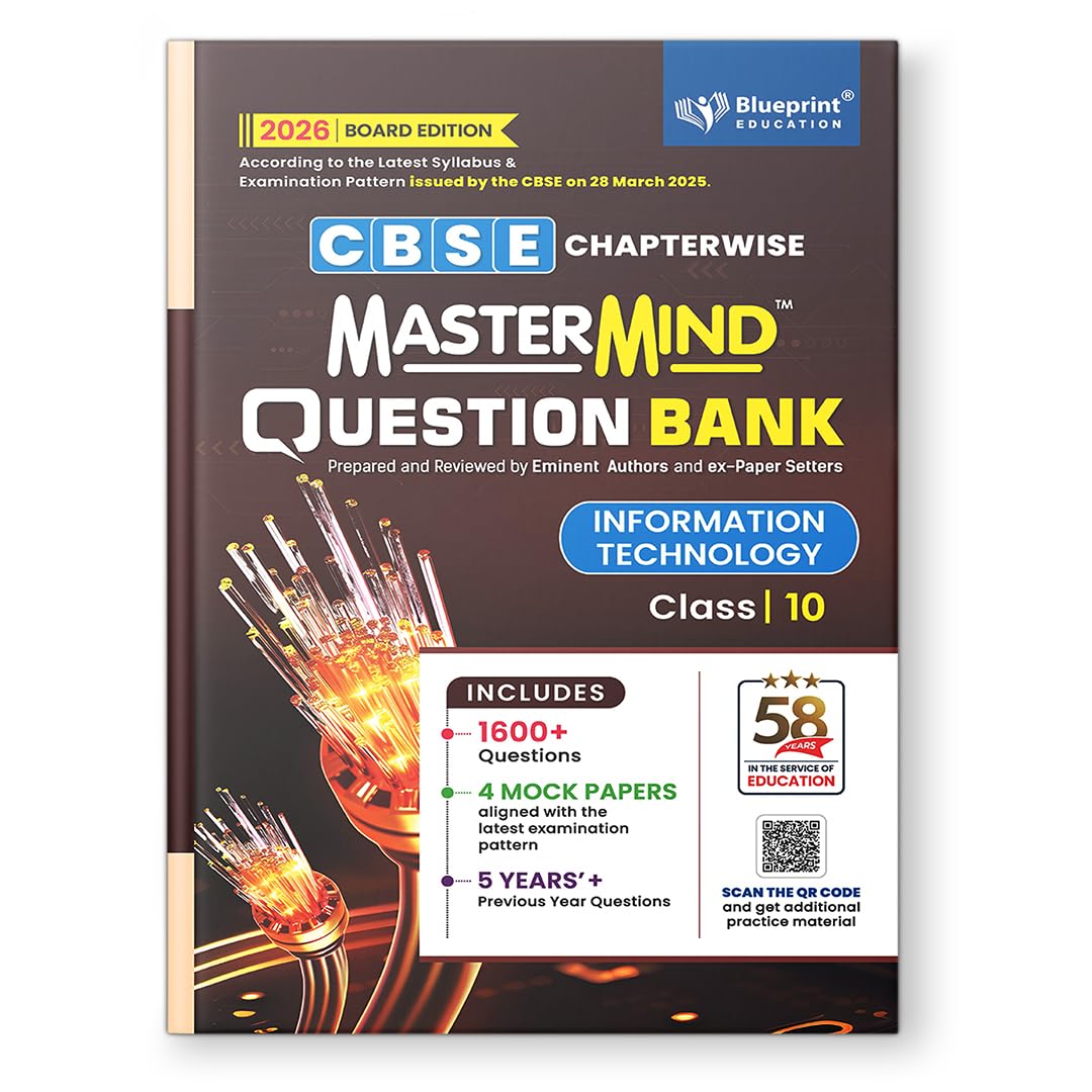 MasterMind Information Technology CBSE Question Bank Class 10 Latest Pattern for 2026 Examination - Paperback