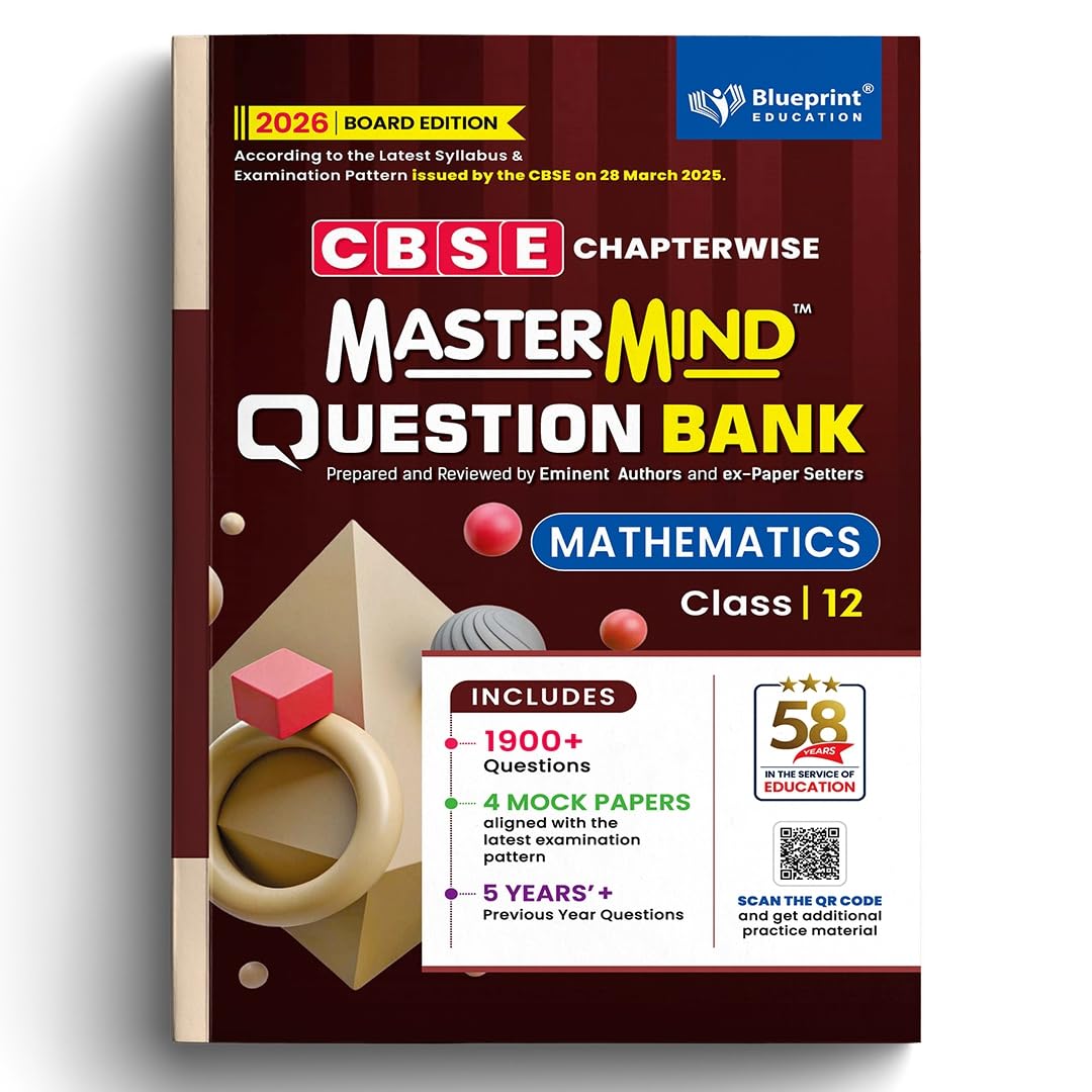 Mastermind Math Book MasterMind Mathematics CBSE Question Bank Class 12 Latest Pattern for ...