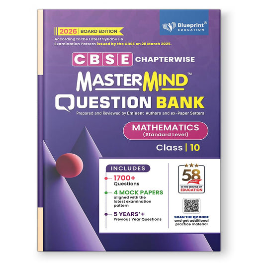 MasterMind Mathematics (Standard) CBSE Question Bank Class 10 Latest Pattern for 2026 Examination - Paperback
