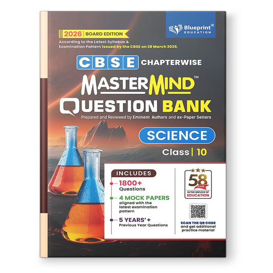 MasterMind Science CBSE Question Bank Class10 Latest Pattern for 2025-26 Examination - Paperback