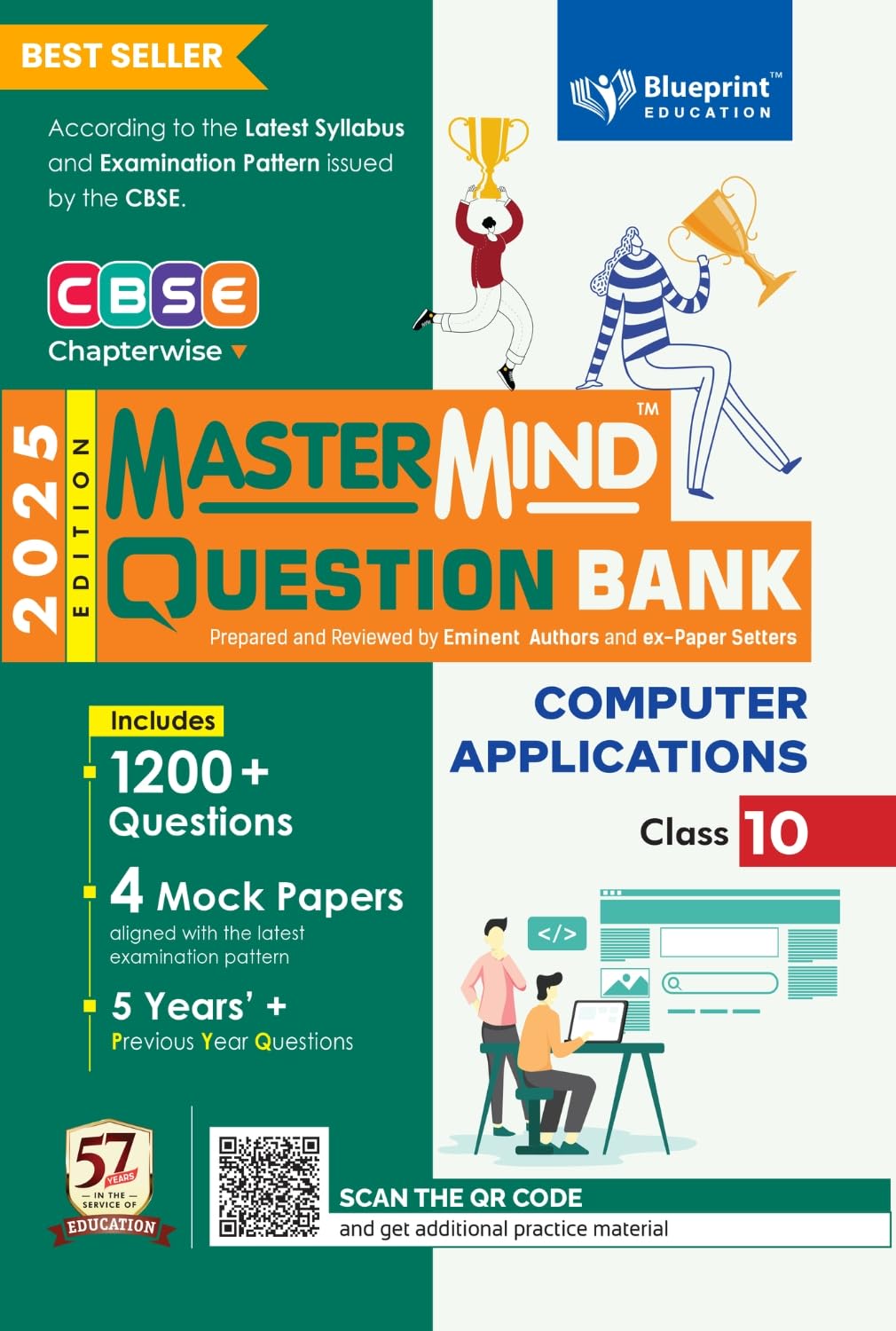 MasterMind Computer Applications CBSE Question Bank Class10 Latest Pattern for 2025 Examination - Paperback