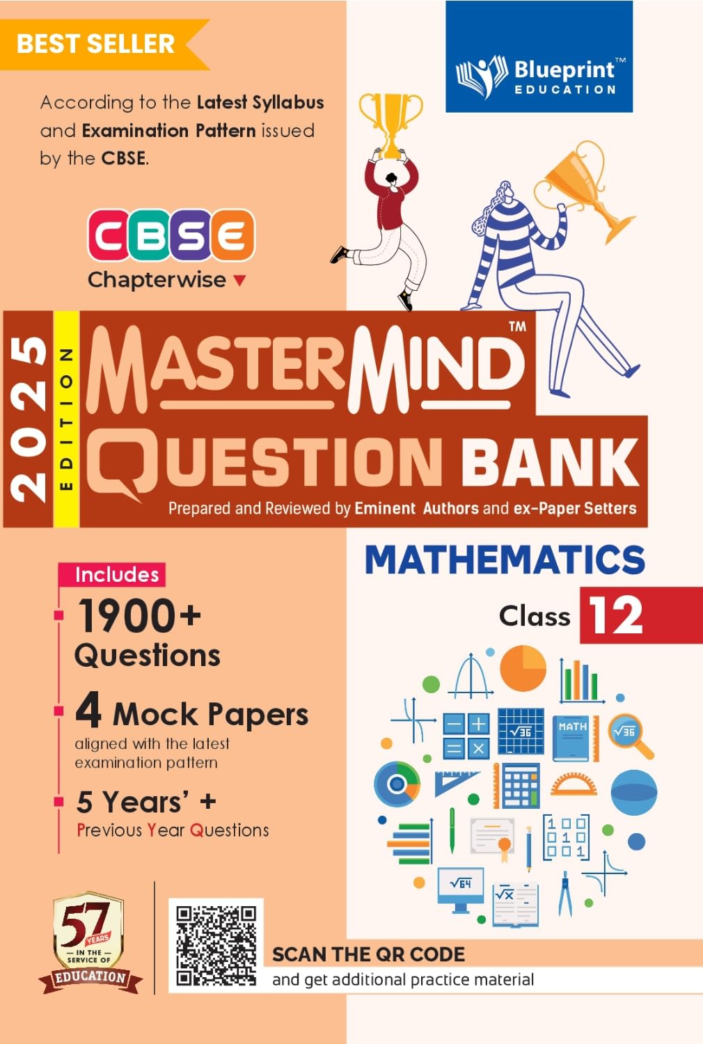 MasterMind Mathematics CBSE Question Bank Class 12 Latest Pattern for 2025 Examination - Paperback