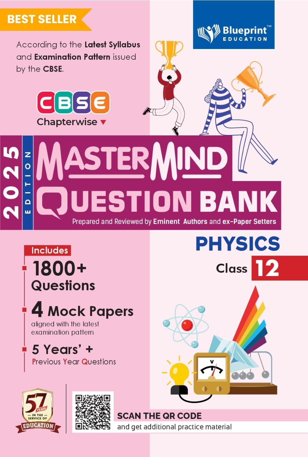 MasterMind Physics CBSE Question Bank Class 12 Latest Pattern for 2025 Examination - Paperback