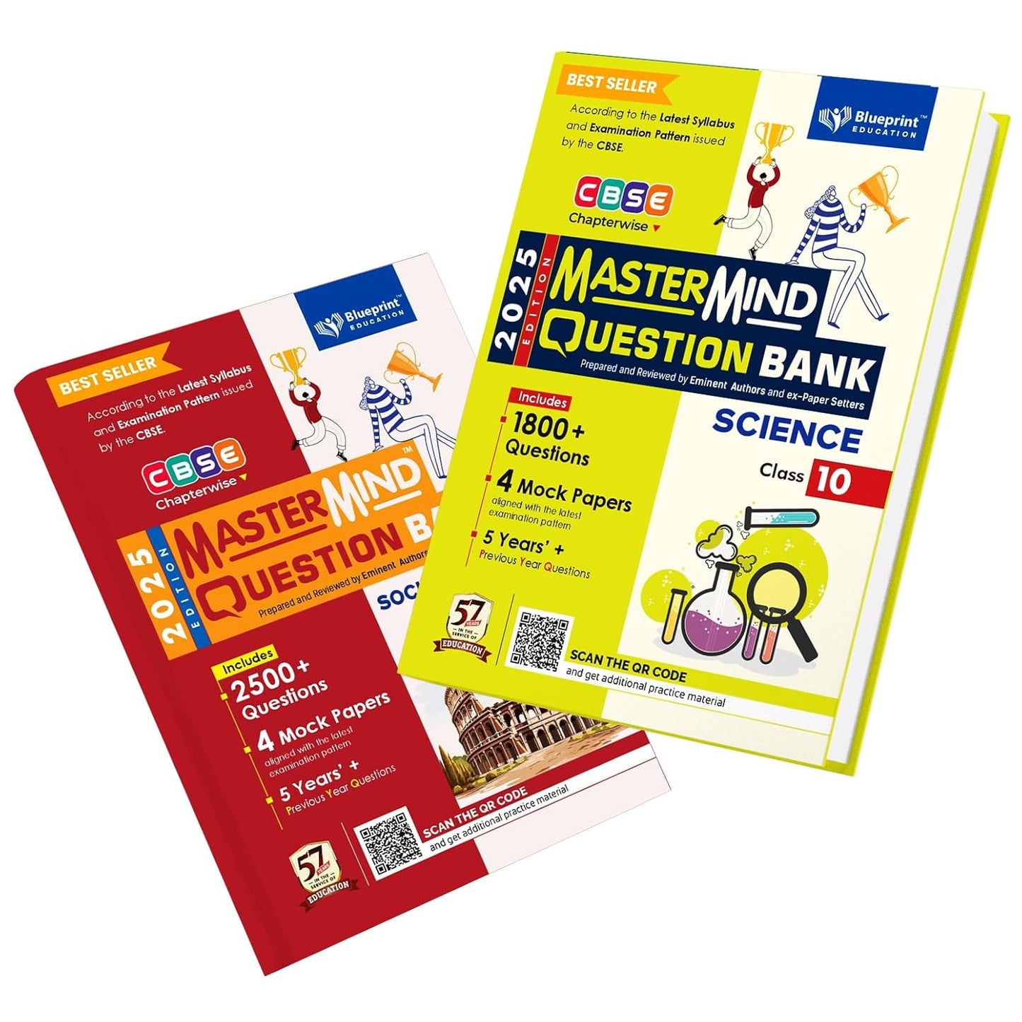 Blueprint Mastermind Question Bank Class 10 Science & Social Science.  Set of 2 Books for 2025 Examination - Paperback