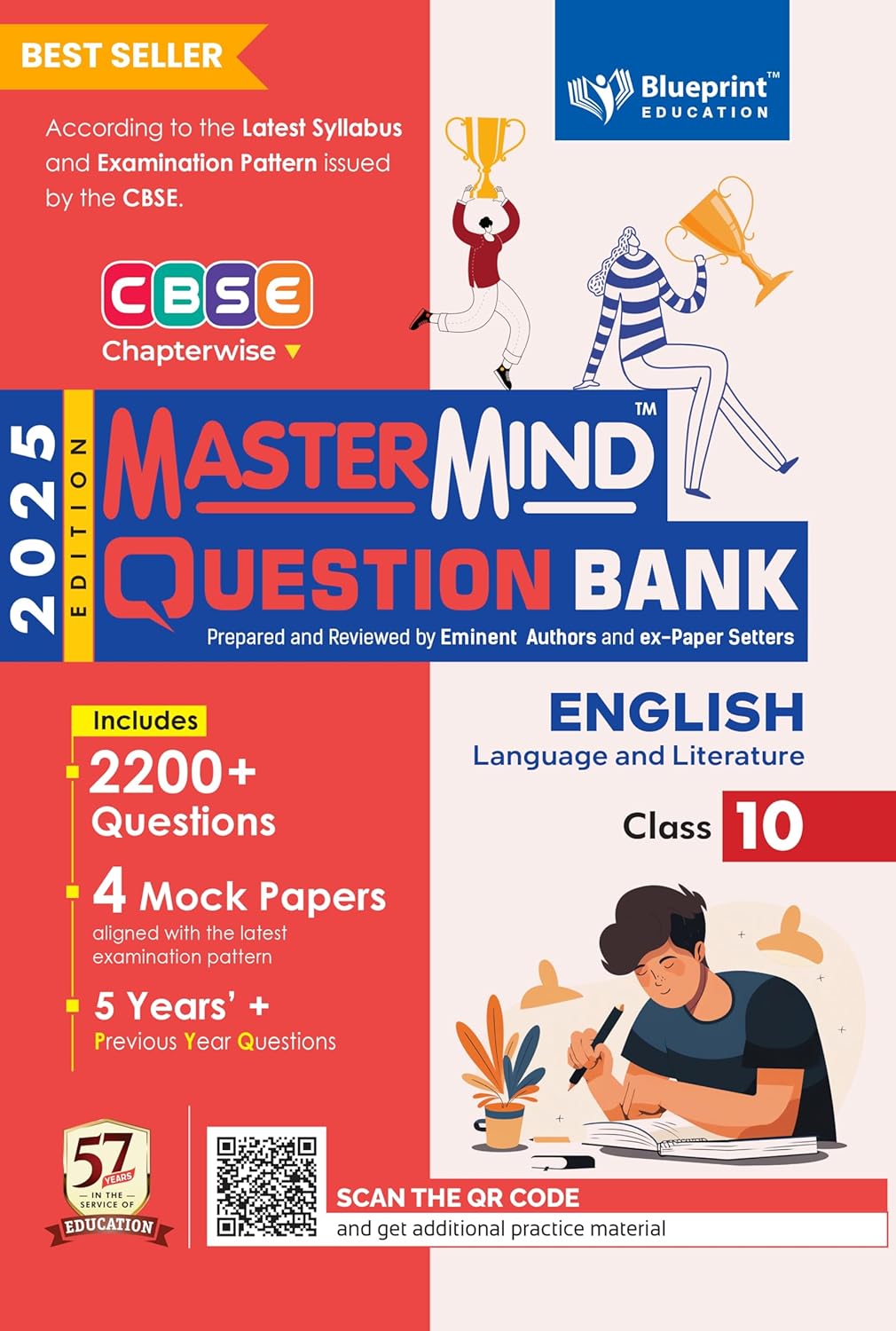 Blueprint Mastermind Question Bank Class 10 Science, Mathematics Standard, Social Science & English. Set of 4 Books for 2025 Examination - Paperback